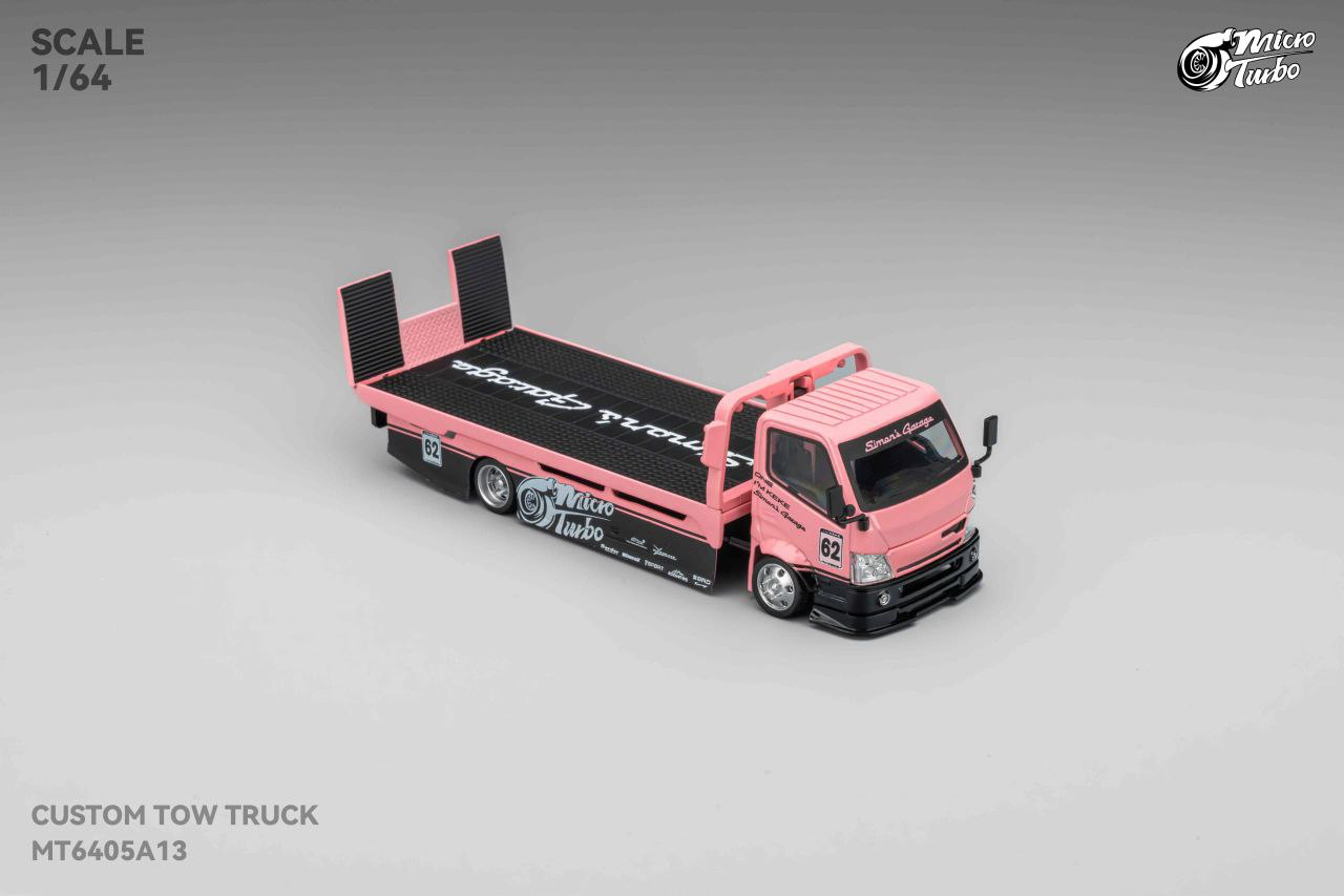 MicroTurbo - Pre-Order - Simon Garage Set - Custom 180SX & Custom Hauler, pink
