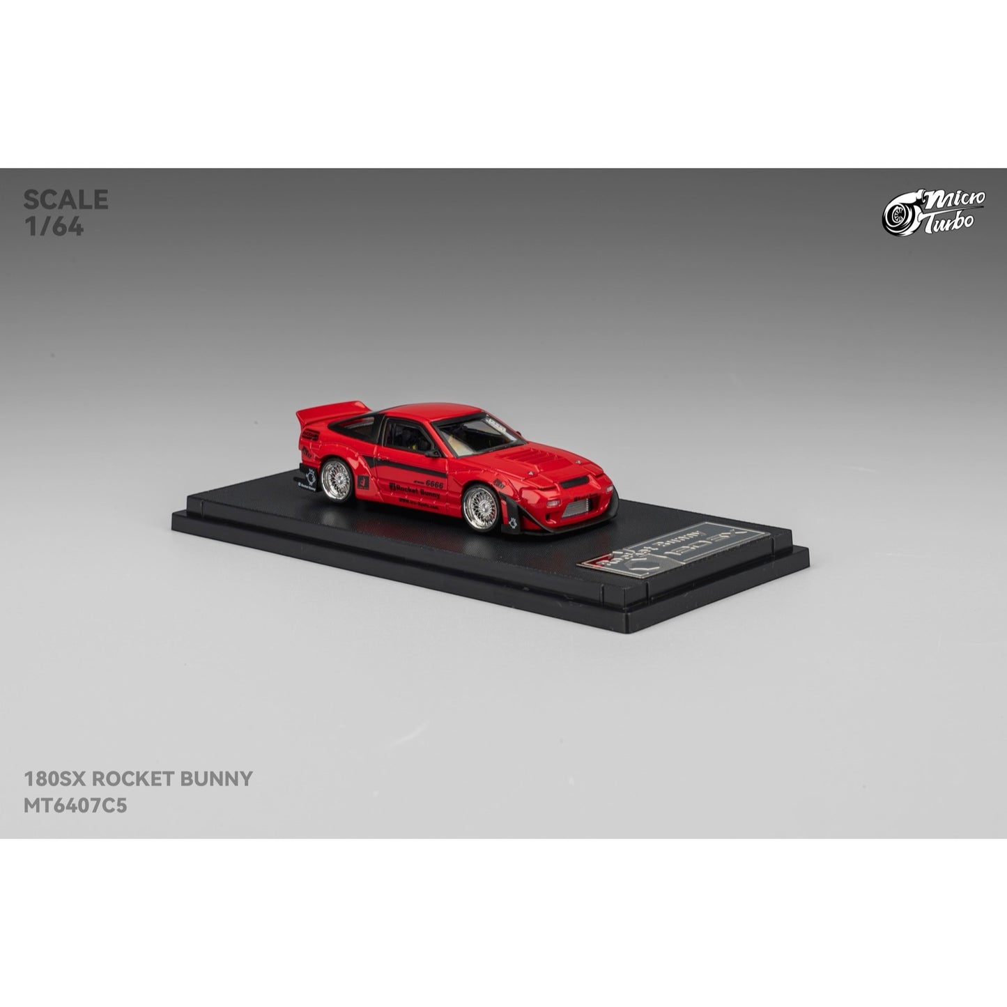 MicroTurbo - Pre-Order - Rocket Bunny 180SX, metallic red - MT6407C5