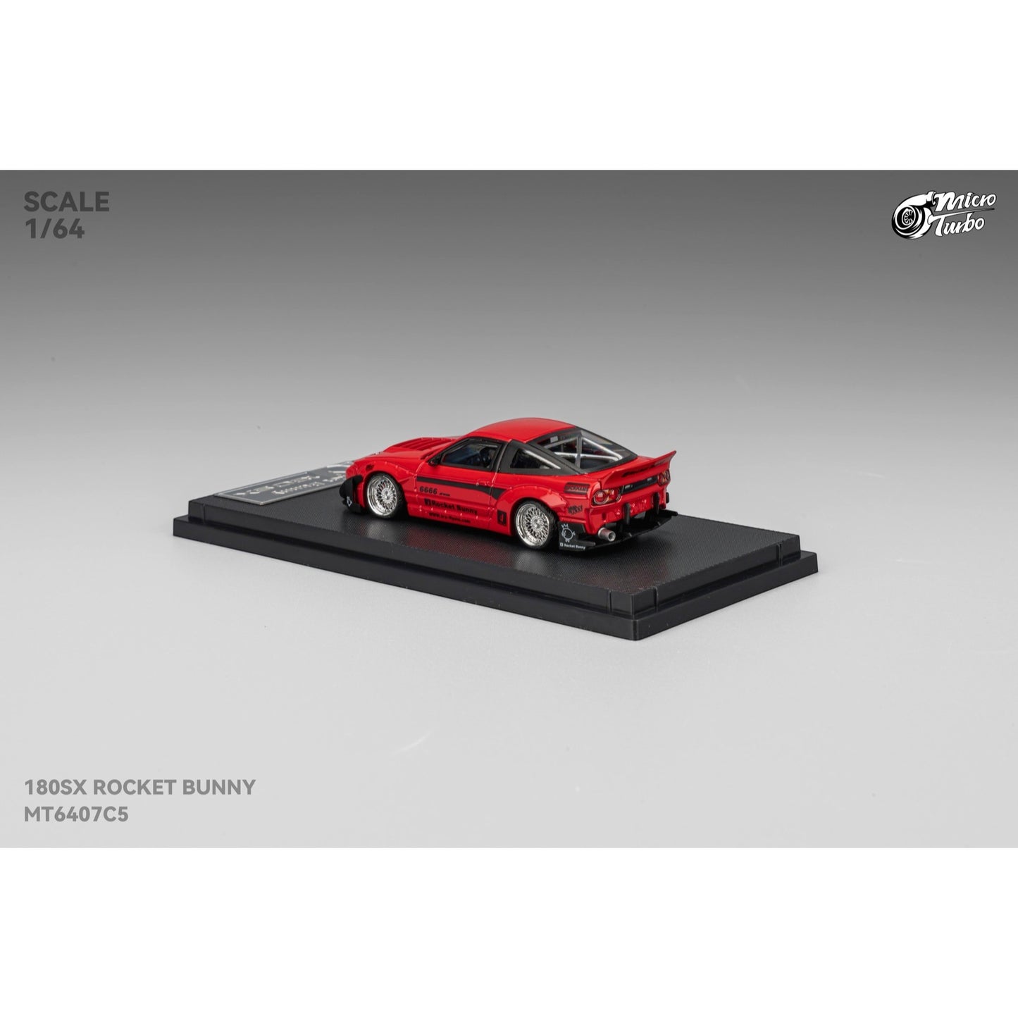 MicroTurbo - Pre-Order - Rocket Bunny 180SX, metallic red - MT6407C5