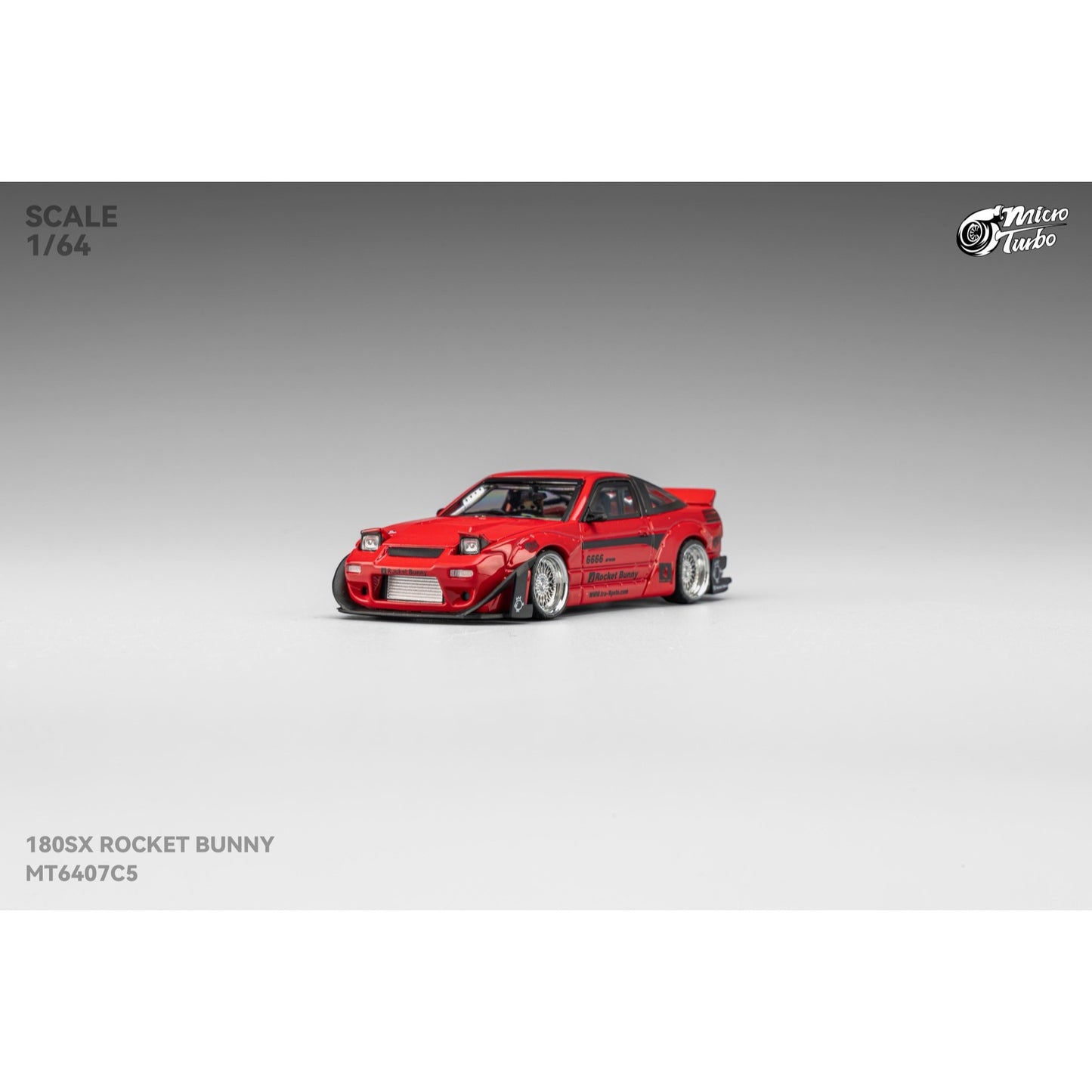 MicroTurbo - Pre-Order - Rocket Bunny 180SX, metallic red - MT6407C5