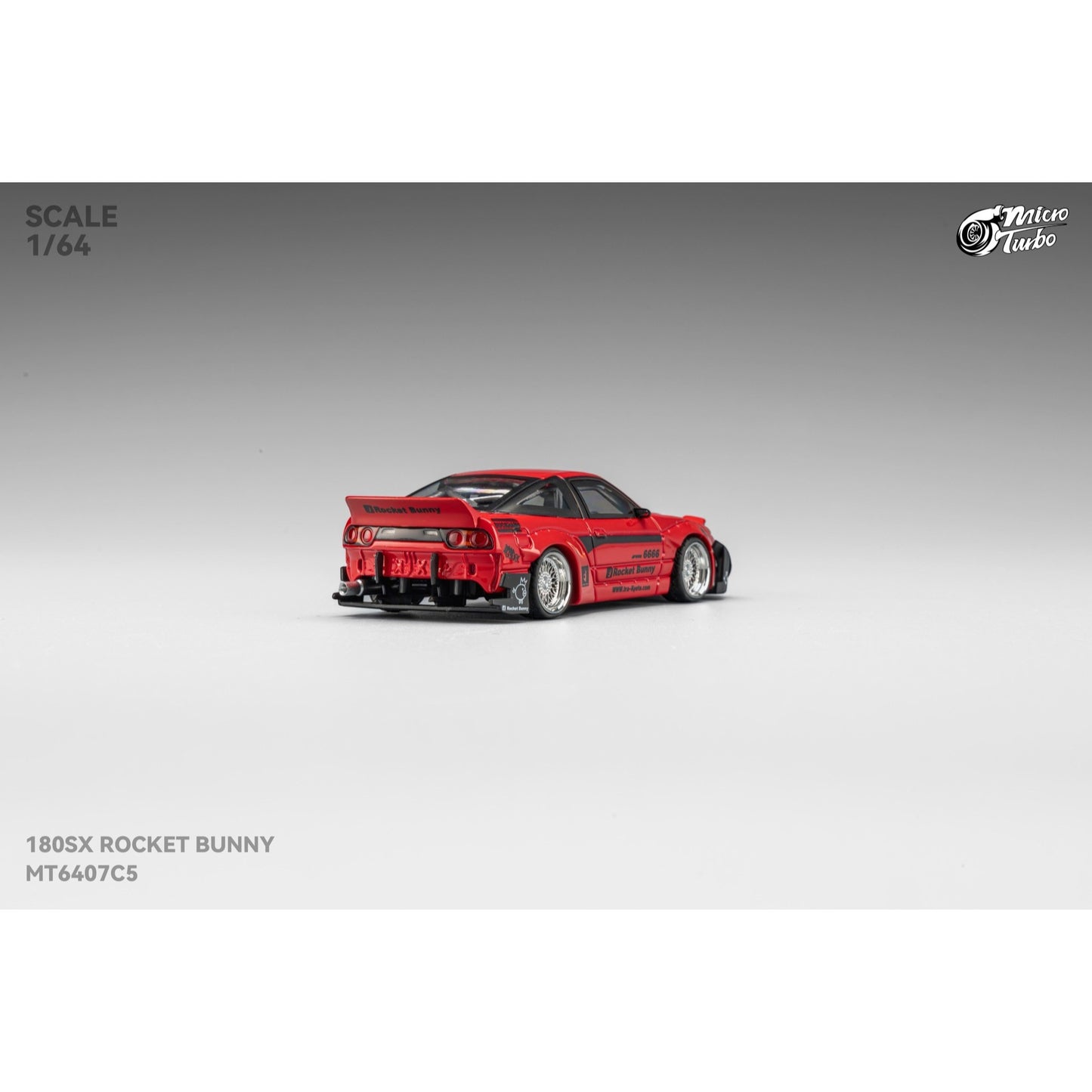 MicroTurbo - Pre-Order - Rocket Bunny 180SX, metallic red - MT6407C5