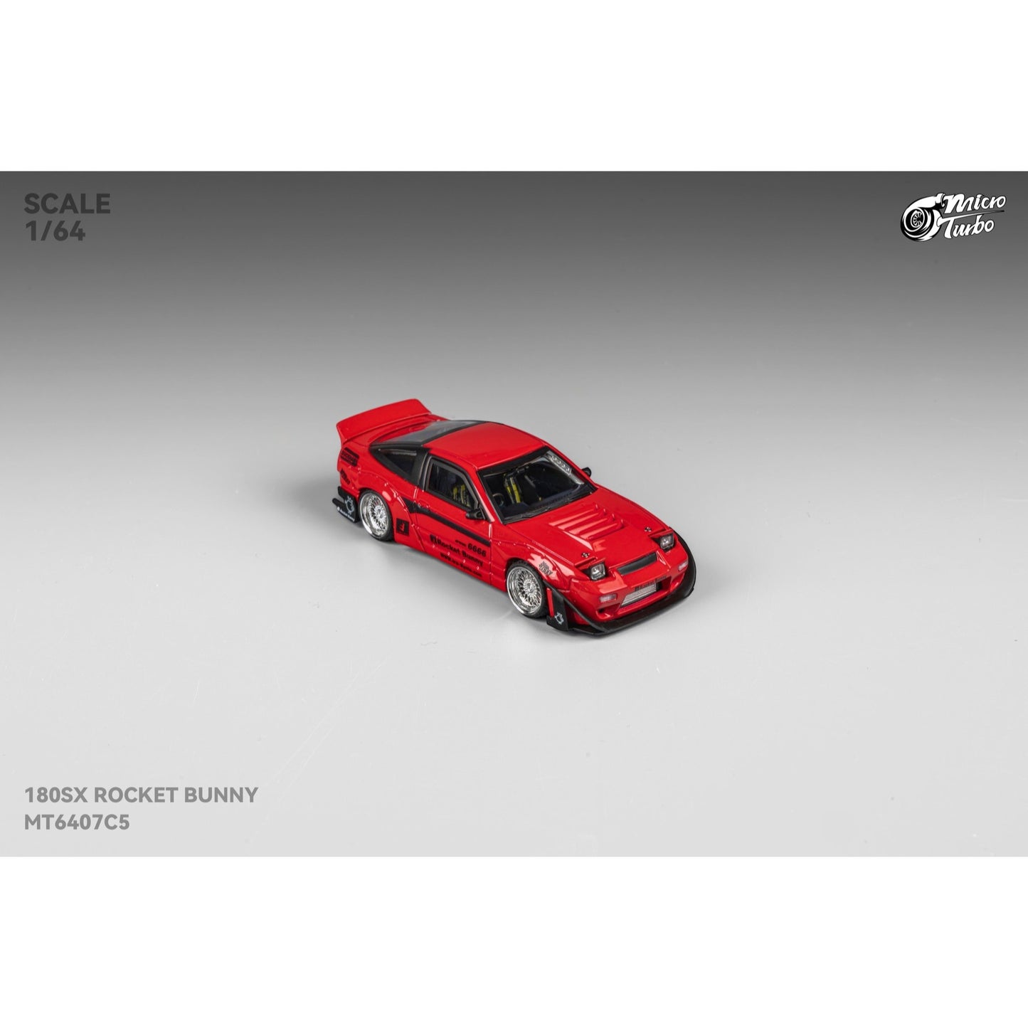 MicroTurbo - Pre-Order - Rocket Bunny 180SX, metallic red - MT6407C5