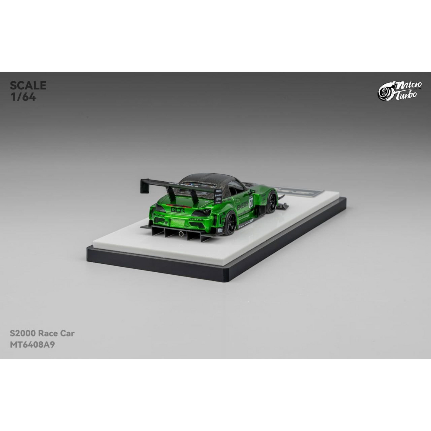 MicroTurbo - Pre-Order - Custom S2000 Race Car, Metallic Green - MT6408A9