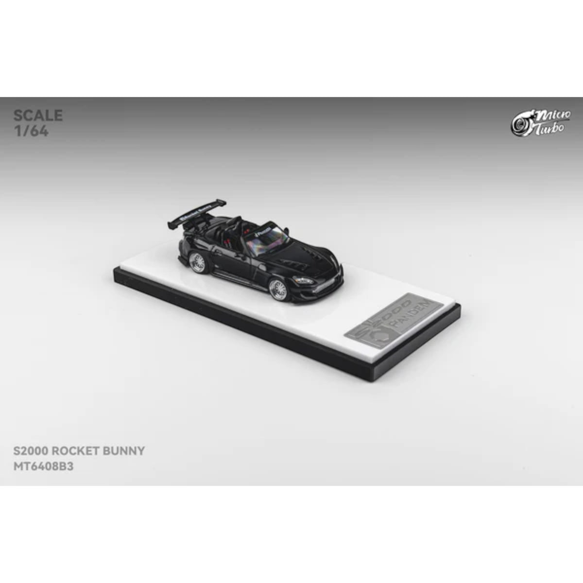 MicroTurbo - Custom S2000 Rocket Bunny - Metallic Black - MT6408B3