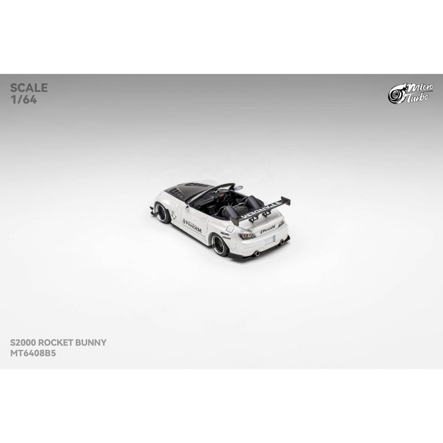 MicroTurbo - Pre-Order - Custom S2000 RB, Metallic White - MT6408B5