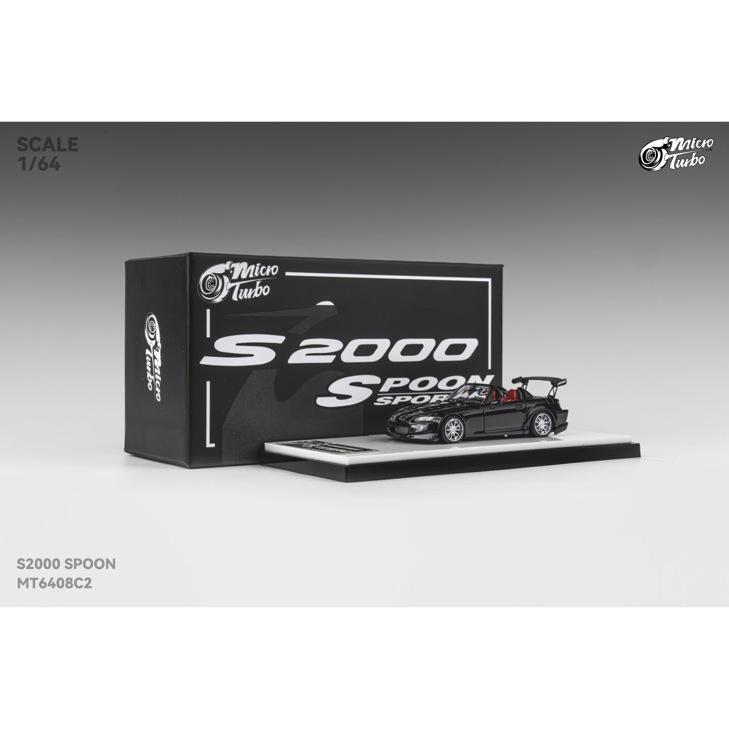 MicroTurbo - Custom S2000 Spoon, metallic black - MT6408C2