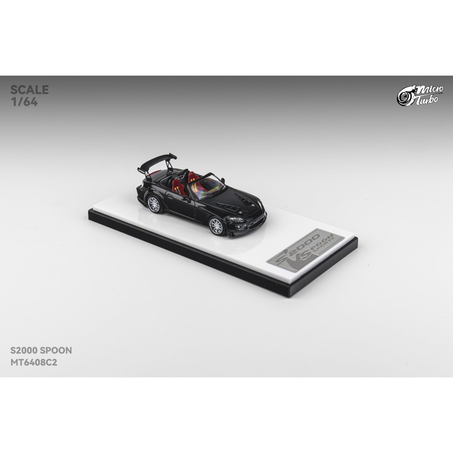 MicroTurbo - Custom S2000 Spoon, metallic black - MT6408C2