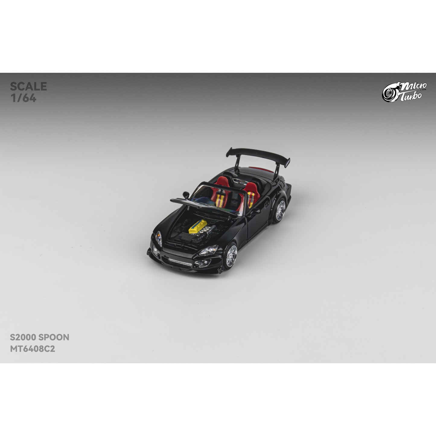 MicroTurbo - Custom S2000 Spoon, metallic black - MT6408C2