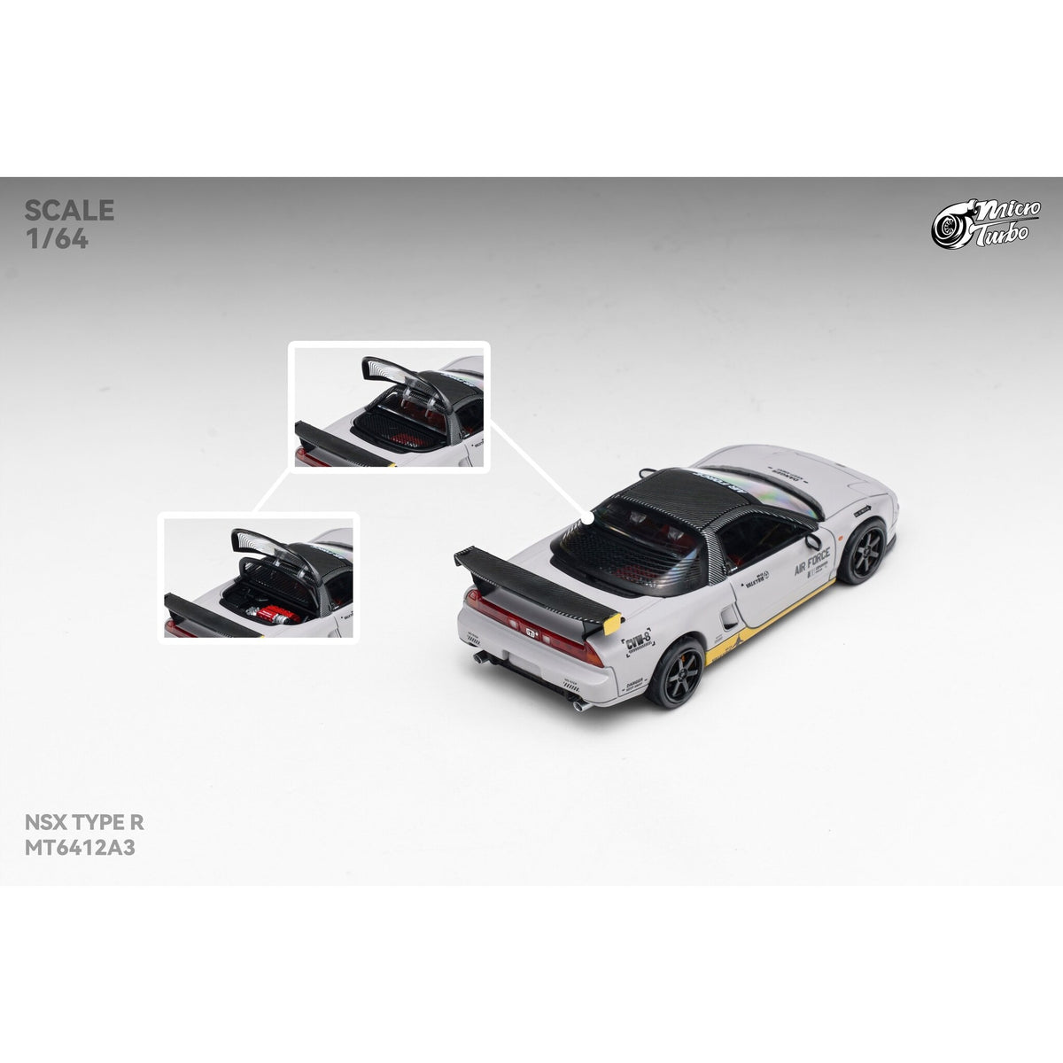 MicroTurbo - Pre-Order - Custom NSX-R NA1, Air Force - MT6412A3