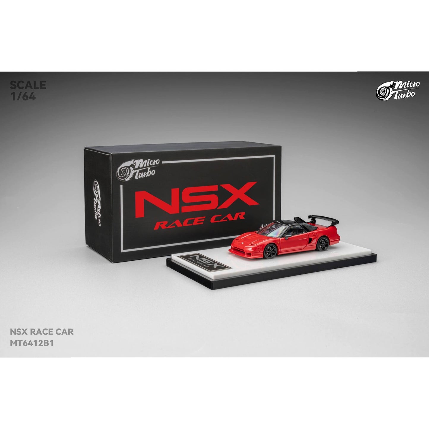 MicroTurbo - Pre-Order - Custom NSX Race Car - Classic Red - MT6412B1