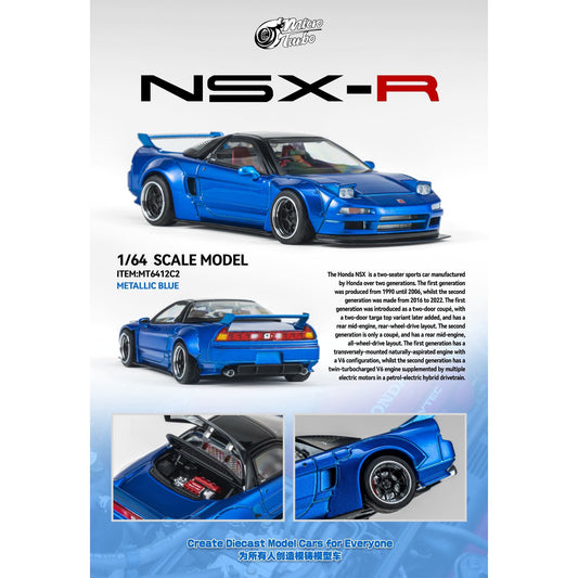 MicroTurbo - Pre-Order - Custom NSX-R Wide Body - Candy Blue - MT6412C2