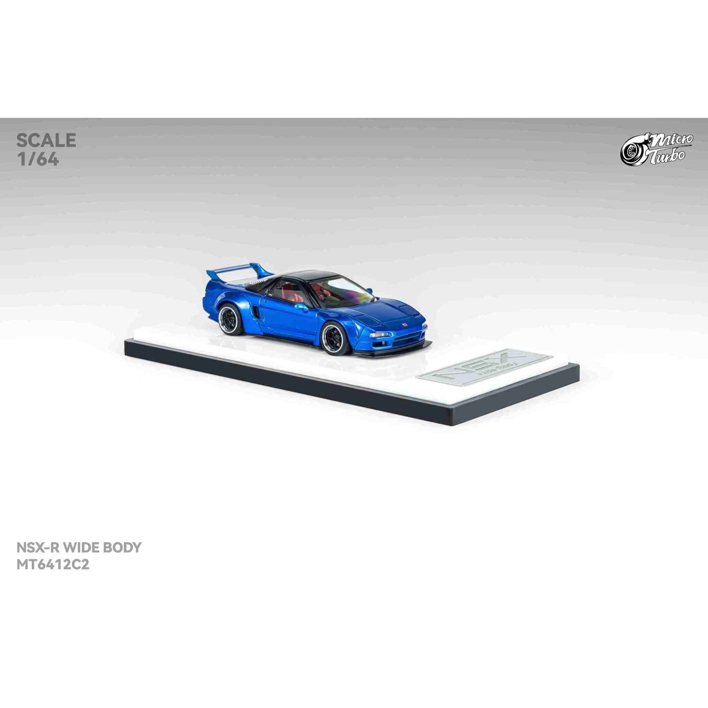 MicroTurbo - Pre-Order - Custom NSX-R Wide Body - Candy Blue - MT6412C2