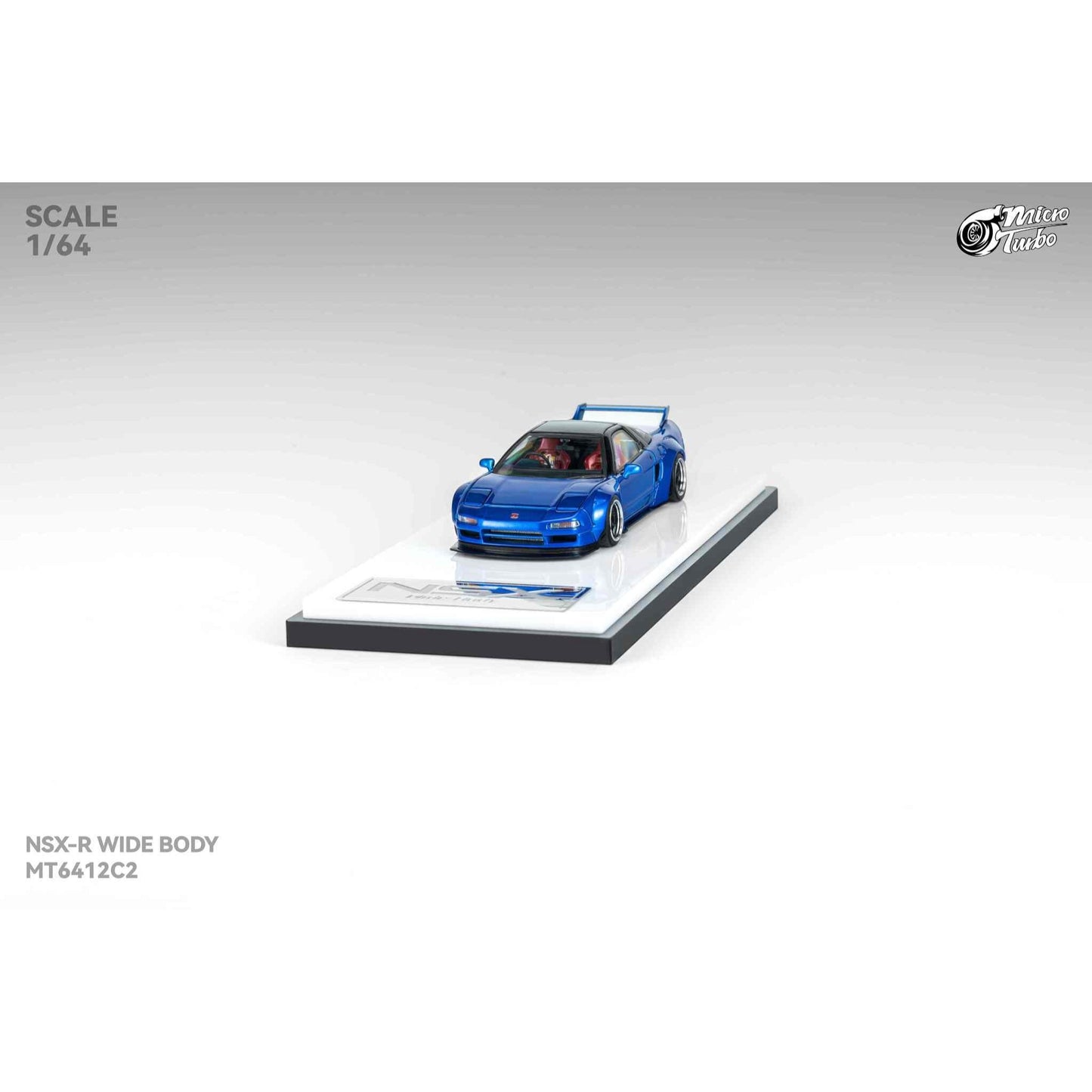 MicroTurbo - Pre-Order - Custom NSX-R Wide Body - Candy Blue - MT6412C2