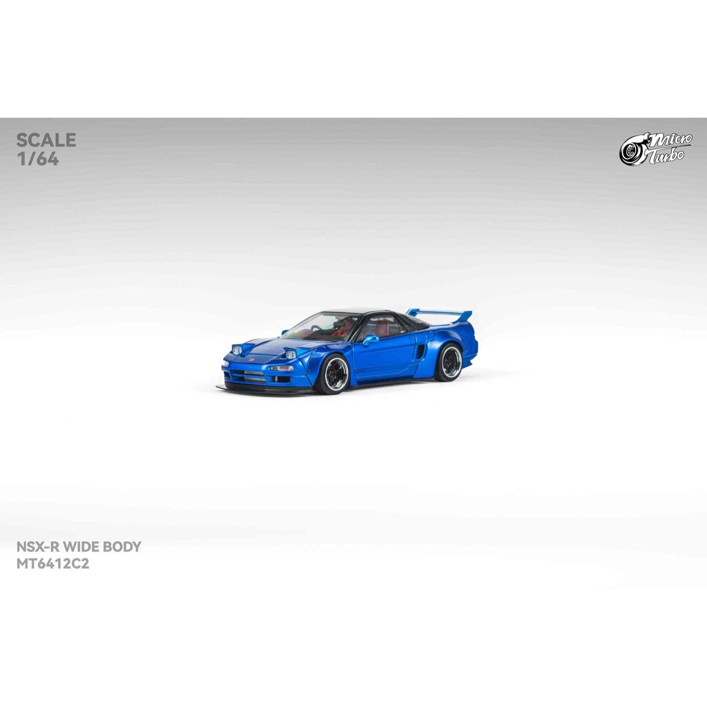 MicroTurbo - Pre-Order - Custom NSX-R Wide Body - Candy Blue - MT6412C2