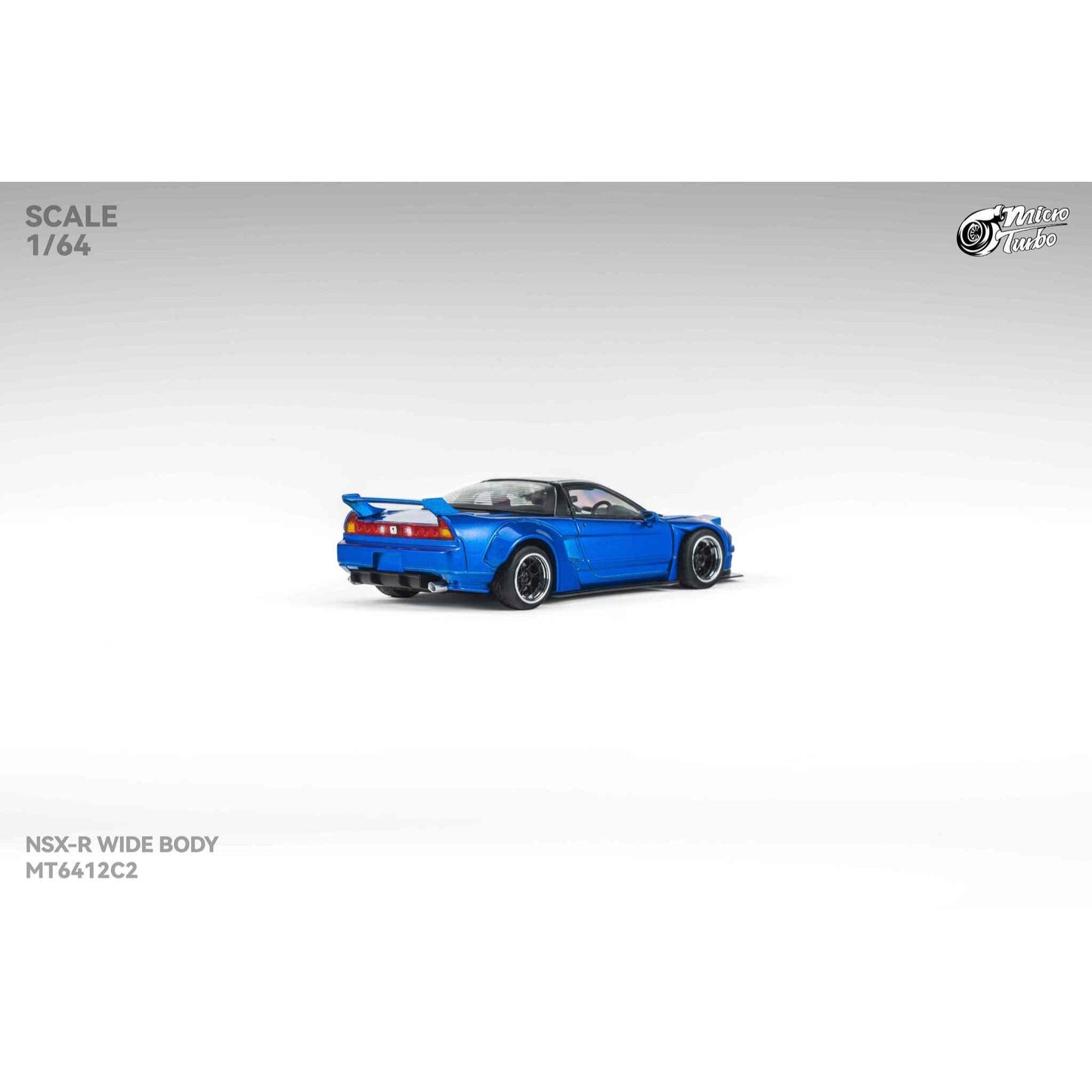 MicroTurbo - Pre-Order - Custom NSX-R Wide Body - Candy Blue - MT6412C2