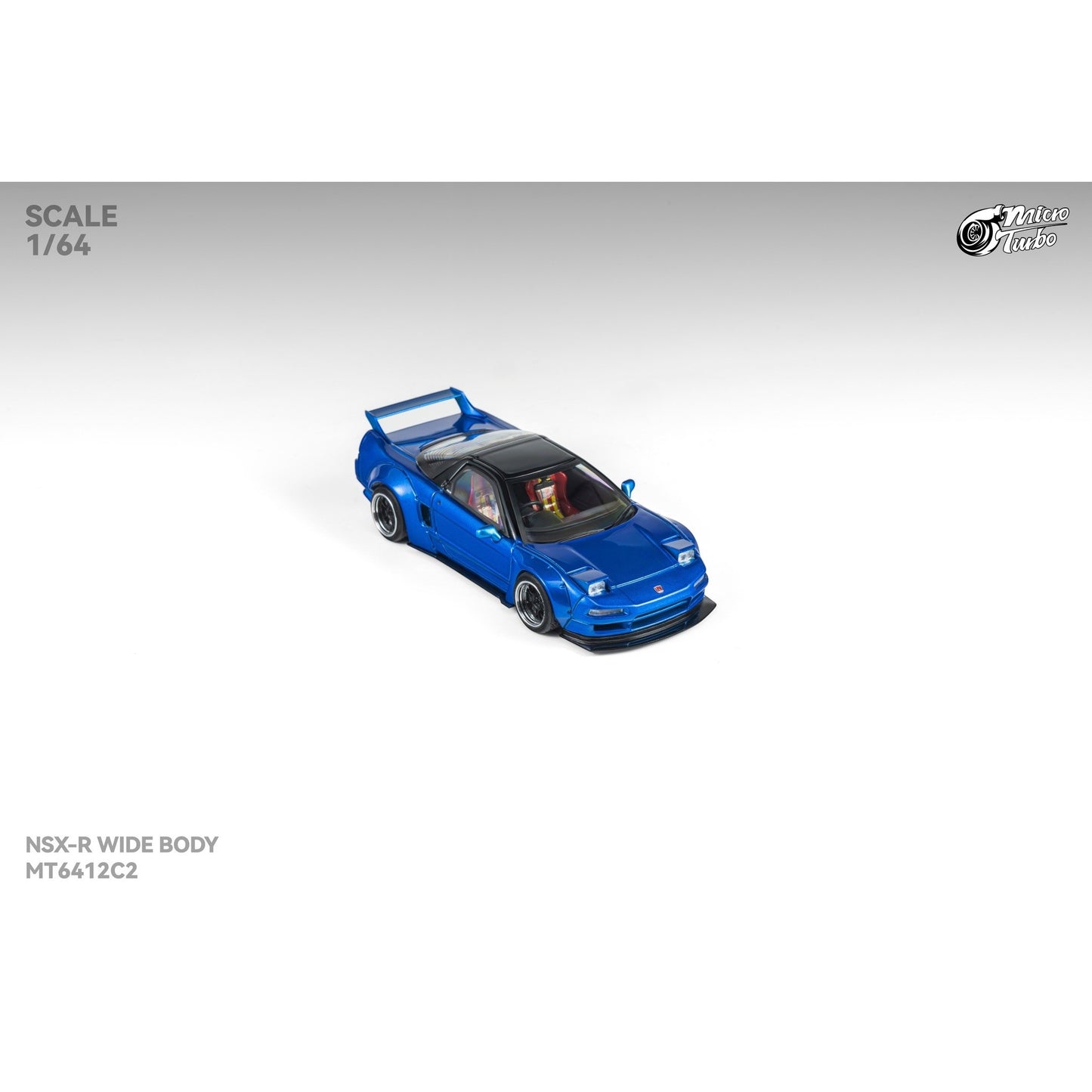MicroTurbo - Pre-Order - Custom NSX-R Wide Body - Candy Blue - MT6412C2
