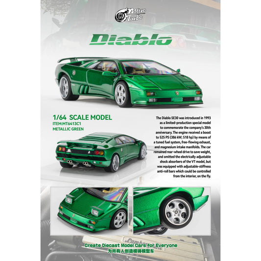 MicroTurbo - Pre-Order - Custom Diablo SE30 Special Edition - Emerald Green - MT6413C1