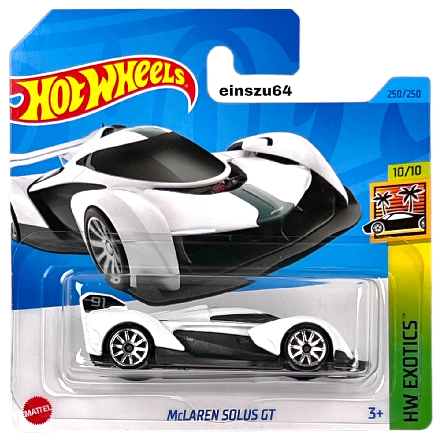 Hot Wheels 2023 - McLaren Solus GT - Exotics 10/10 - HKG70 - 250/250 - 1:64