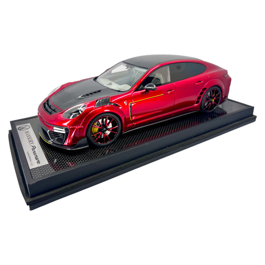 Motorhelix 1:18 - Mansory Porsche Panamera -metallic red - MY18-PAMR
