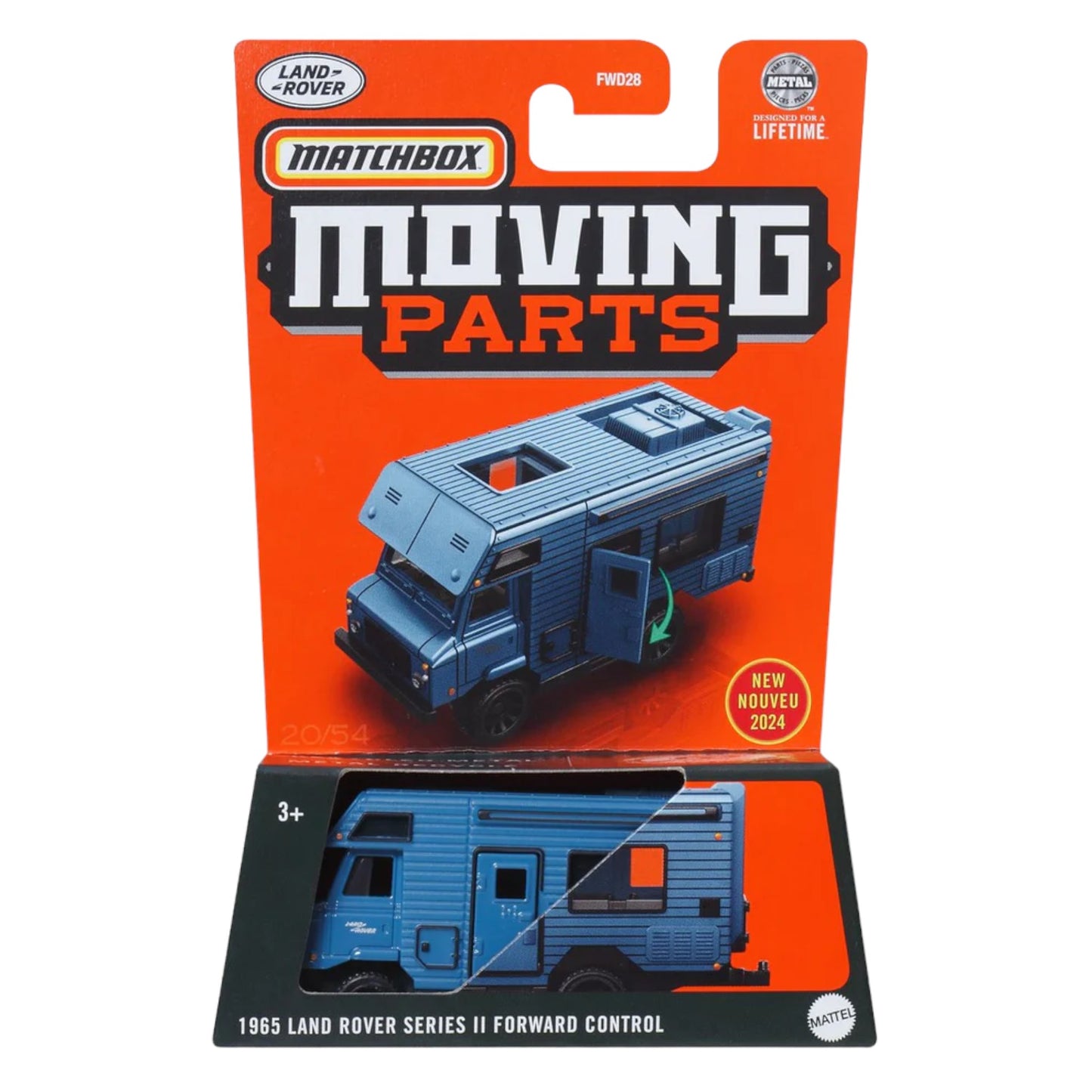 Matchbox 2024 - Moving Parts - 1965 Land Rover Series II Forward Control - HVM81 - 1:64
