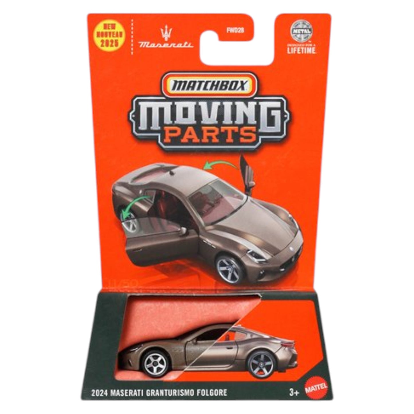 Matchbox 2025 - Moving Parts - 2024 Maserati Granturismo - JBW56
