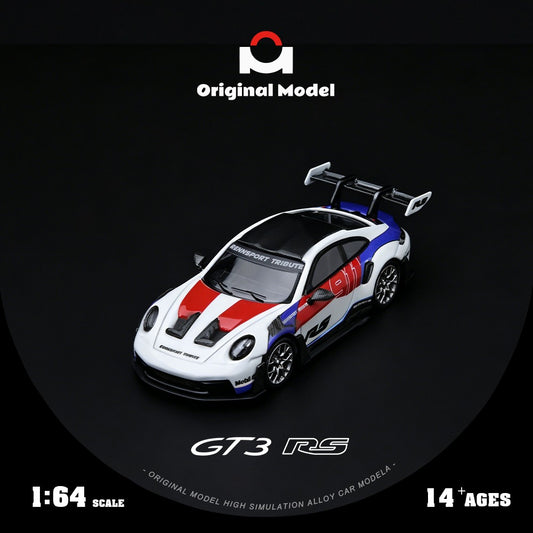 Original Model - Pre-Order - 911 GT3 RS  Red & Blue Embroidery - OM644649