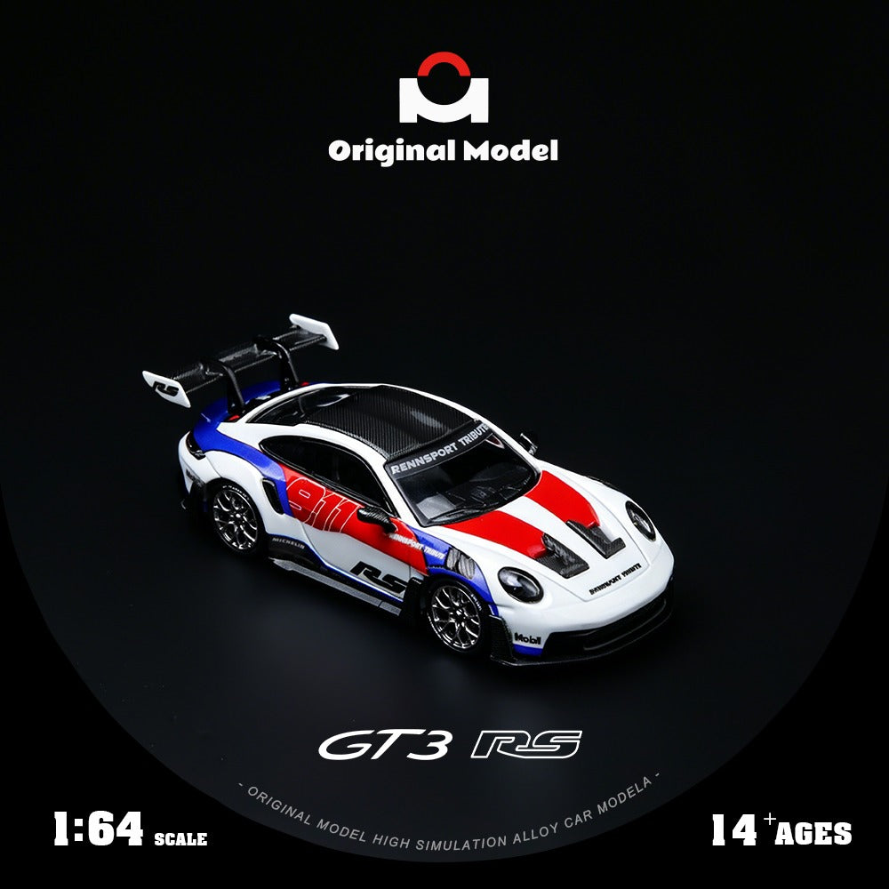 Original Model - Pre-Order - 911 GT3 RS  Red & Blue Embroidery - OM644649