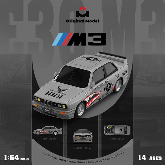 Original Model - Pre-Order - BMW E30 M3 Fighter, matte grey - OM647809