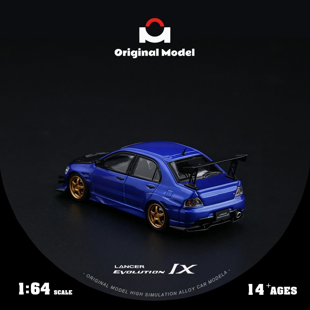 Original Model - Pre-Order - Mitsubishi EVO VI, dark-blue-carbon - OM800217