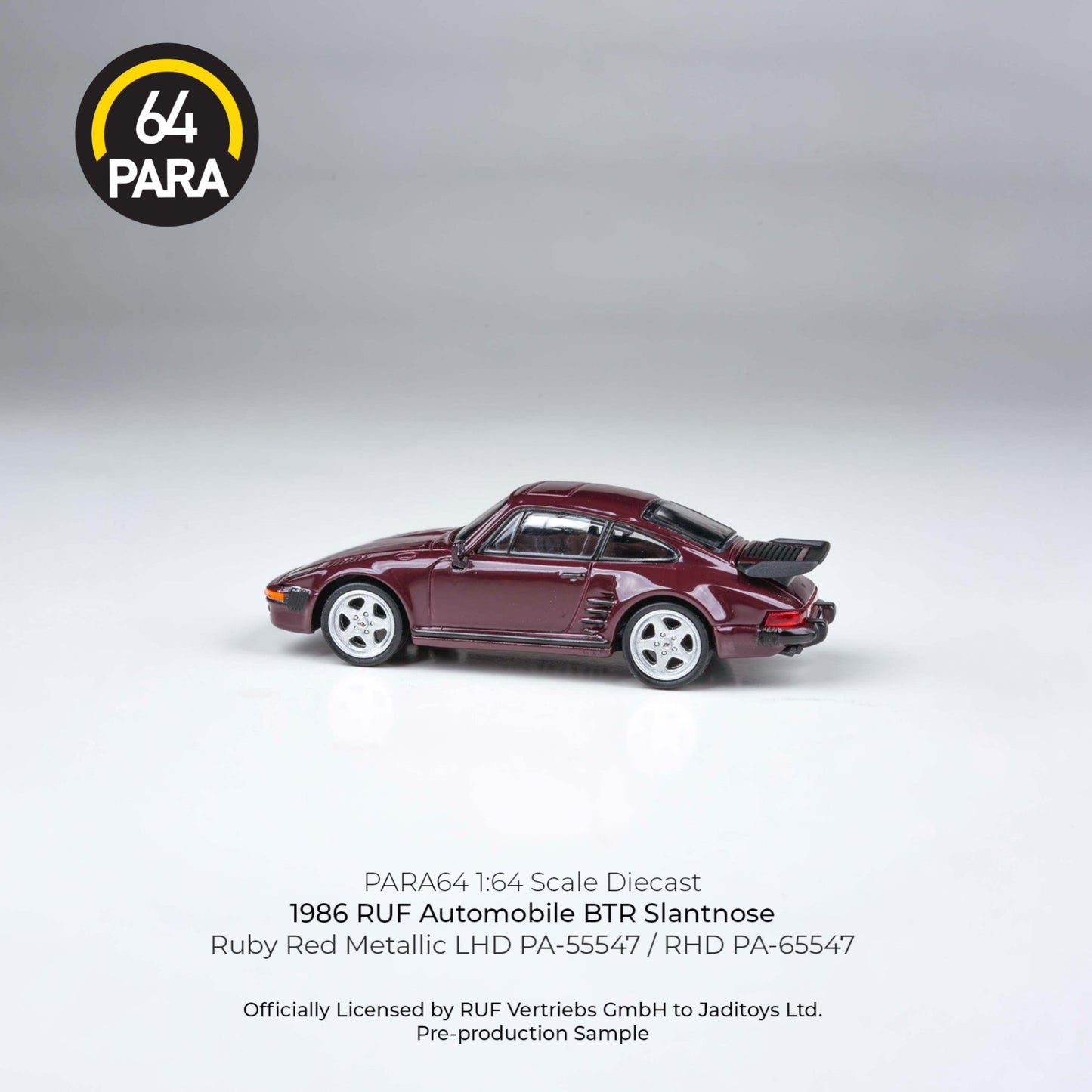 PARA64 - Pre-Order - 1986 RUF Automobile BTR Slantnose, ruby red metallic - PA-55547 (LHD)