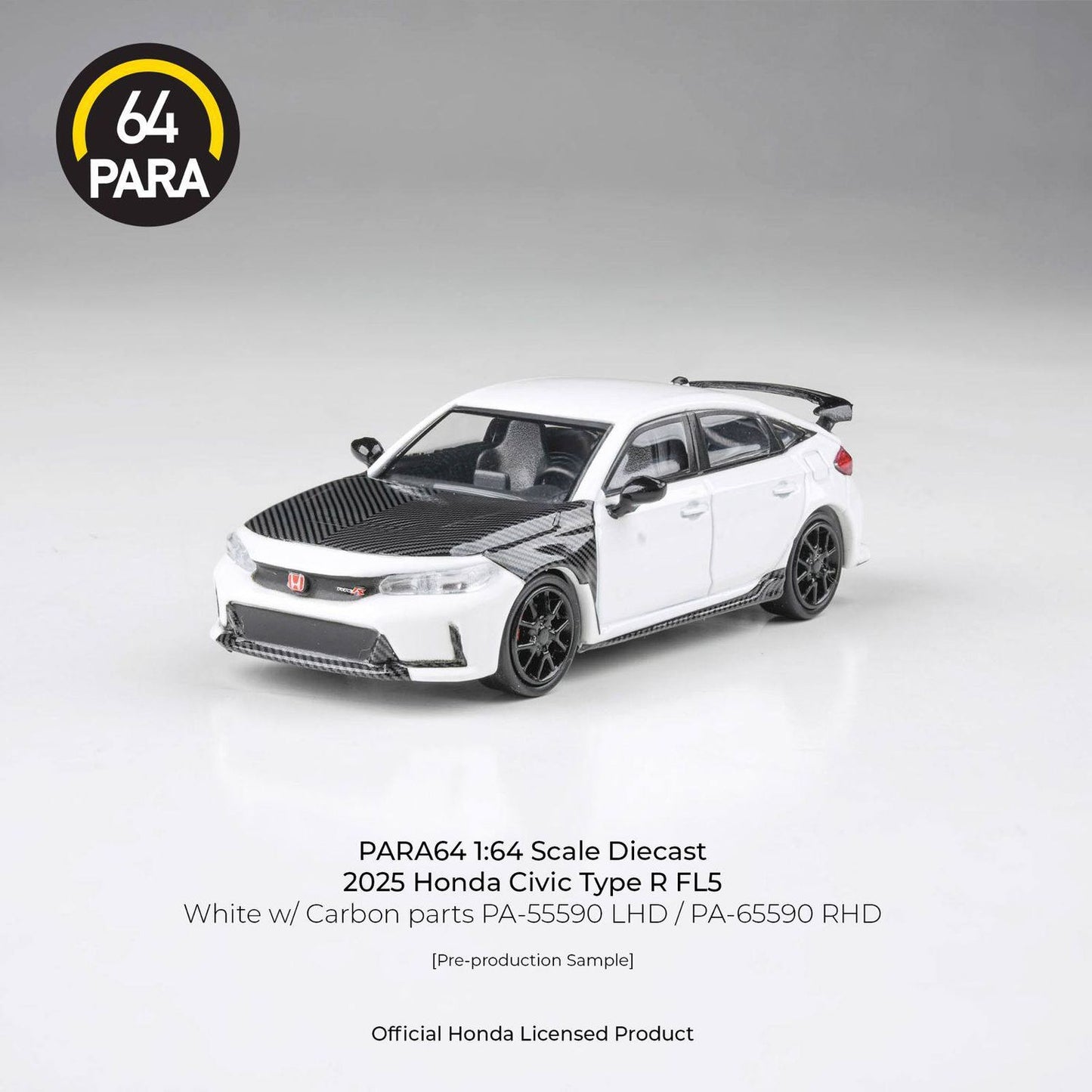 PARA64 - Pre-Order - 2025 Honda Civic Type-R FL5, white Carbon - PA-55590 (LHD)