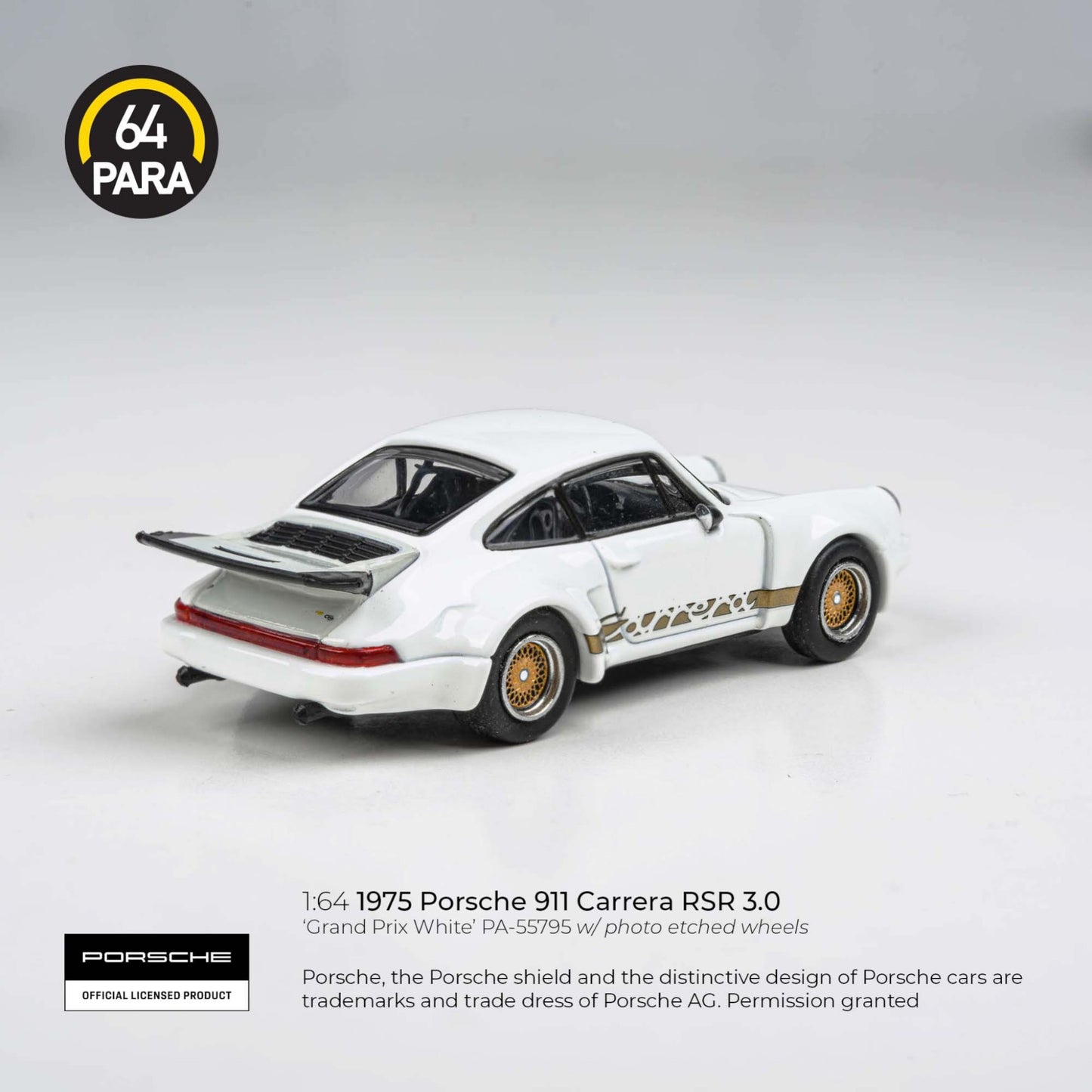 PARA64 - 1975 Porsche 911 Carrera RSR 3.0 - Grand Prix white - PA-55795 (LHD)