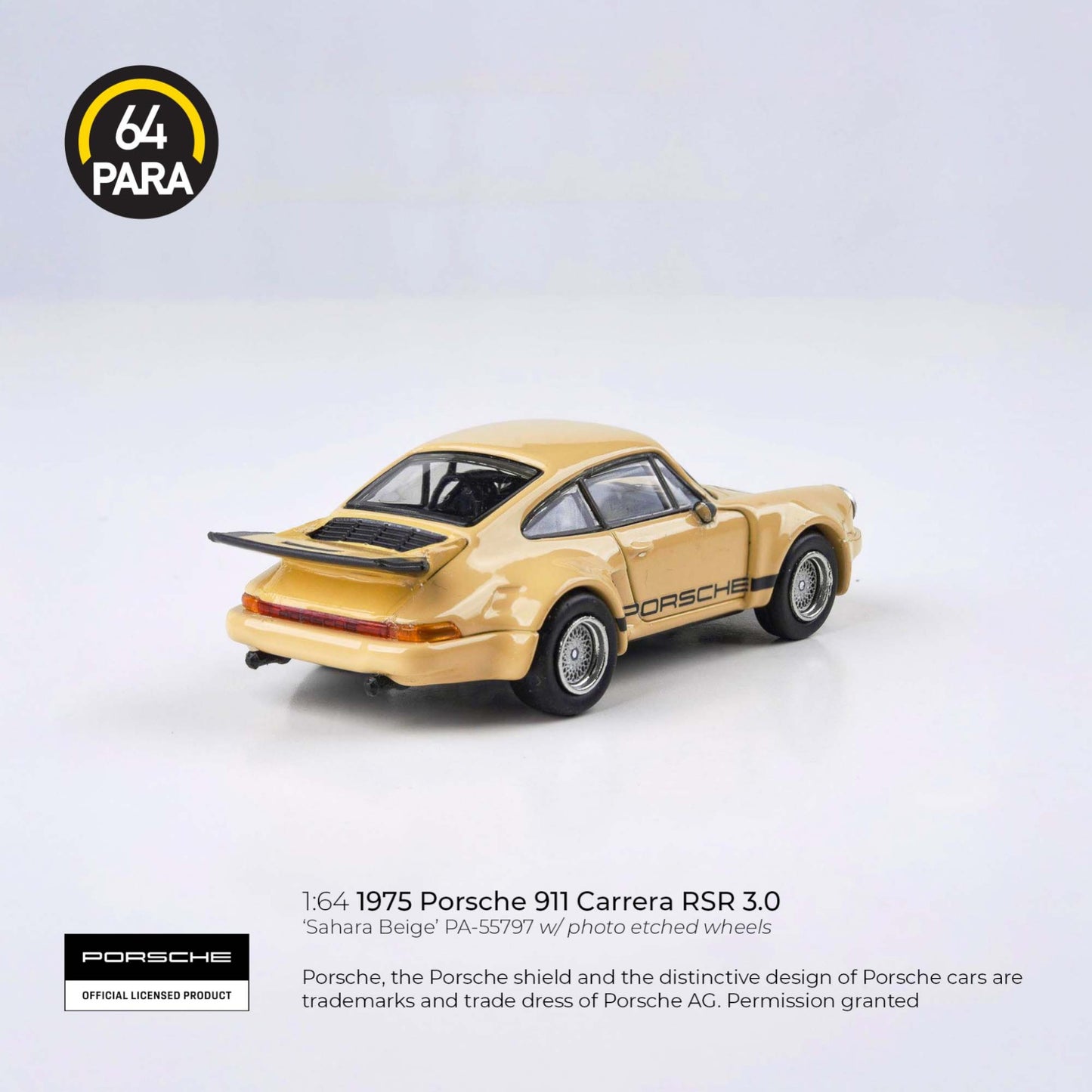PARA64 - Pre-Order - 1975 Porsche 911 Carrera RSR 3.0 - Sahara Beige - PA-55797 (LHD)