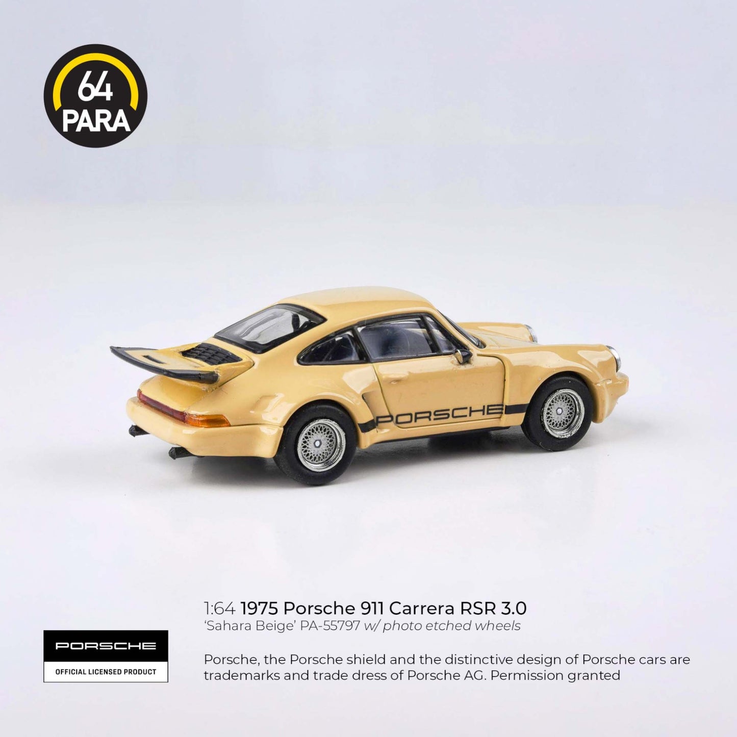 PARA64 - Pre-Order - 1975 Porsche 911 Carrera RSR 3.0 - Sahara Beige - PA-55797 (LHD)