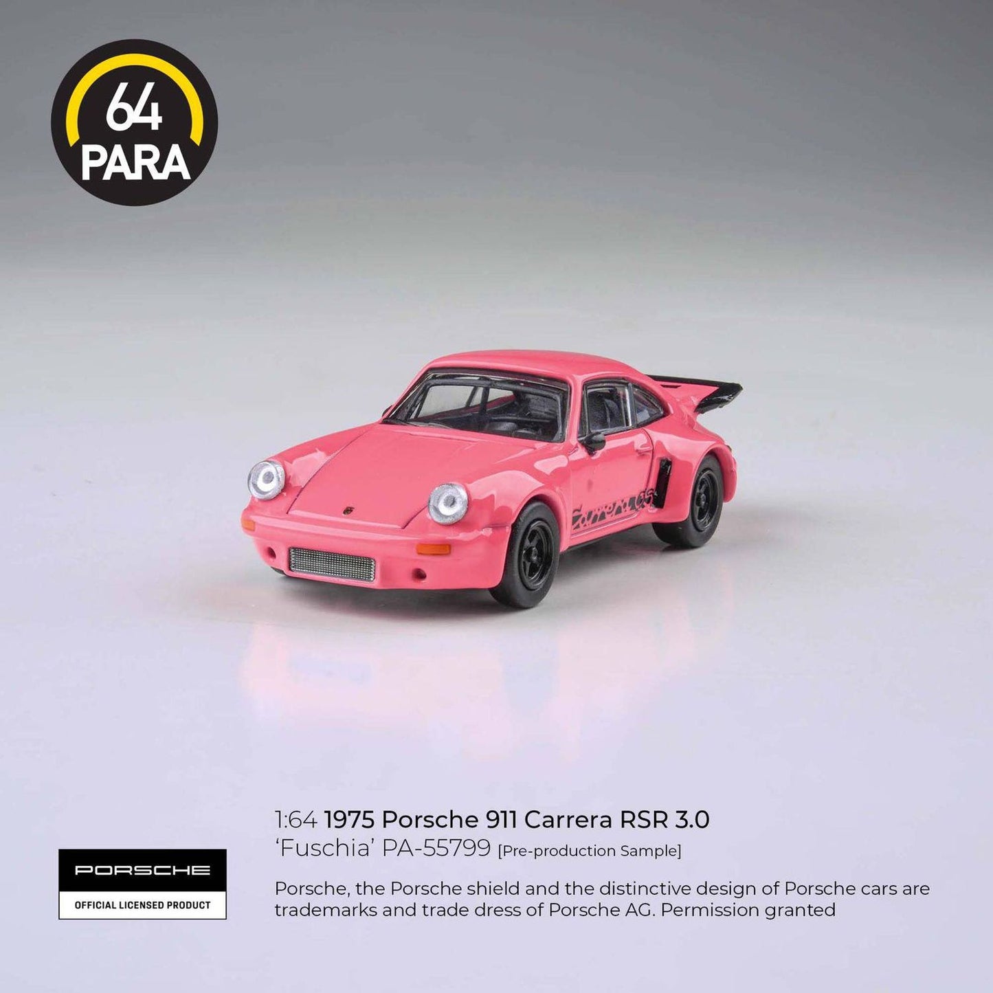 PARA64 - Pre-Order - 1975 Porsche 911 Carrera RSR 3.8, Fuchsia - PA-55799 (LHD)