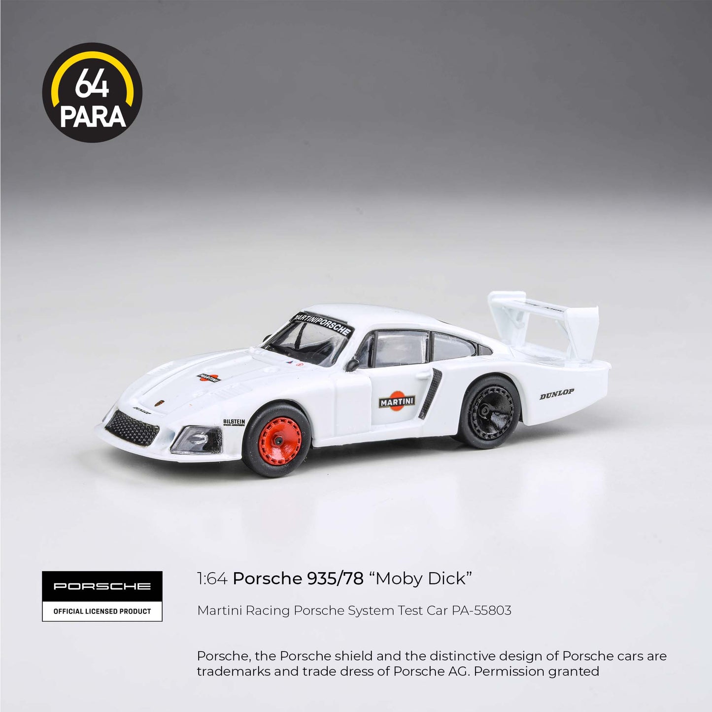 PARA64 - PORSCHE 935/78 "Moby Dick" MARTINI RACING PORSCHE SYSTEM TEST CAR - PA55803