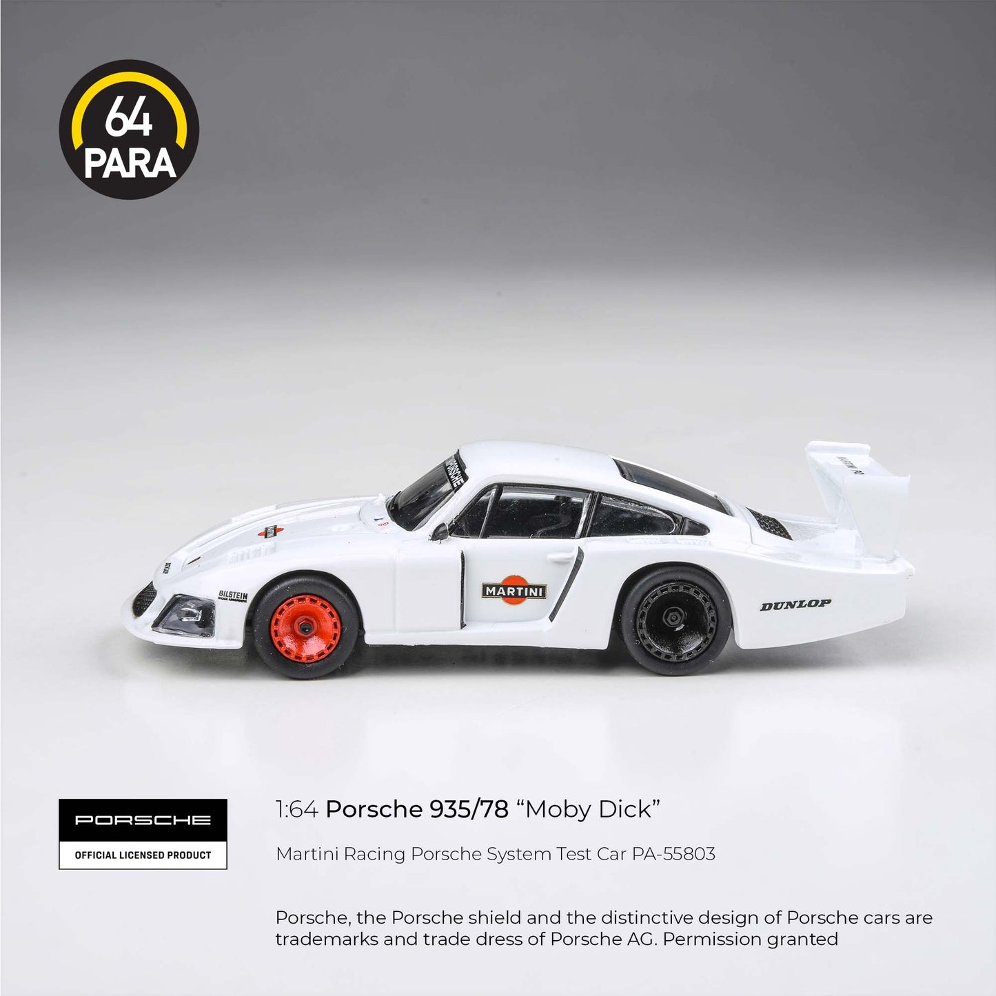 PARA64 - PORSCHE 935/78 "Moby Dick" MARTINI RACING PORSCHE SYSTEM TEST CAR - PA55803