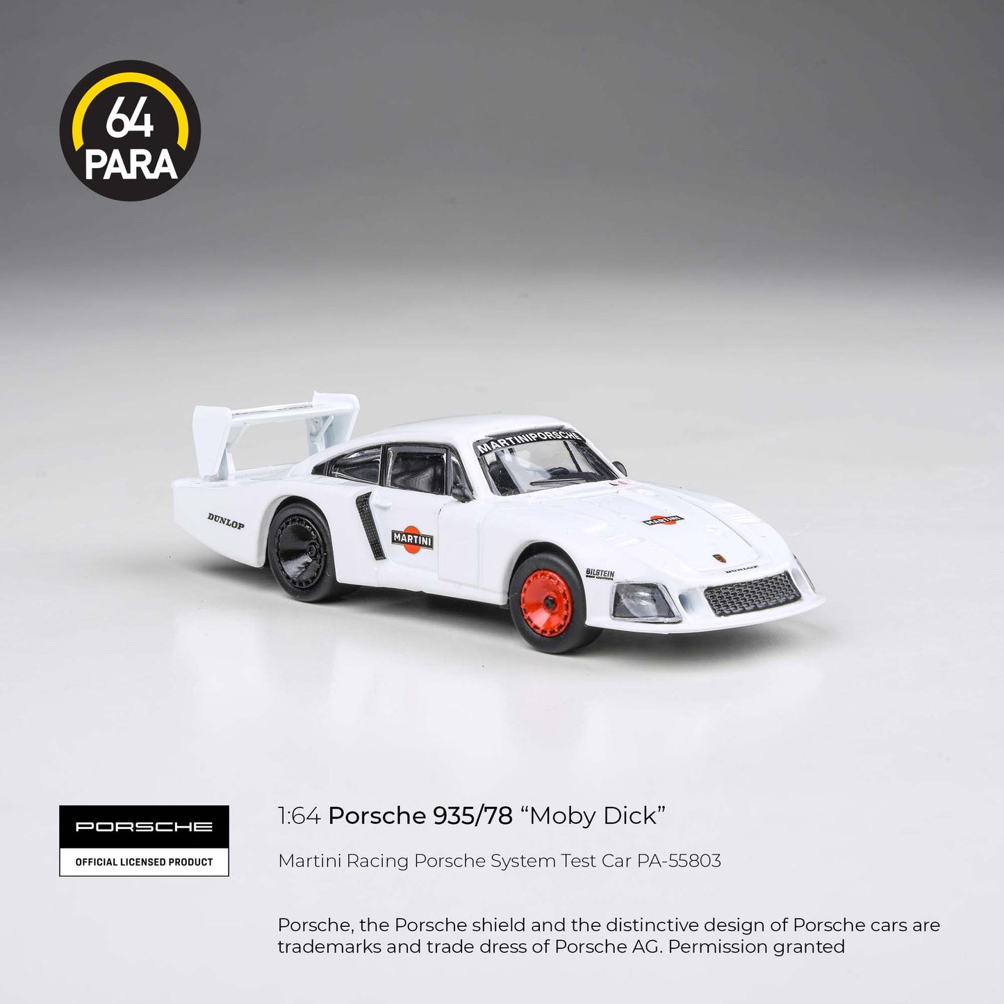 PARA64 - PORSCHE 935/78 "Moby Dick" MARTINI RACING PORSCHE SYSTEM TEST CAR - PA55803