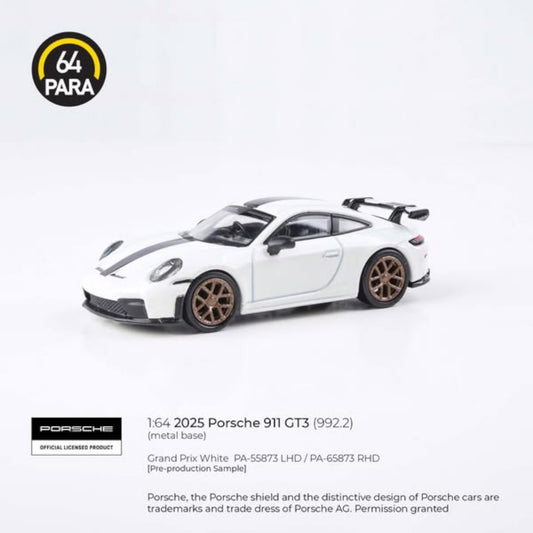 PARA64 - Pre-Order - 2025 Porsche 911 GT3 - Grand Prix White - PA-55873 (LHD)