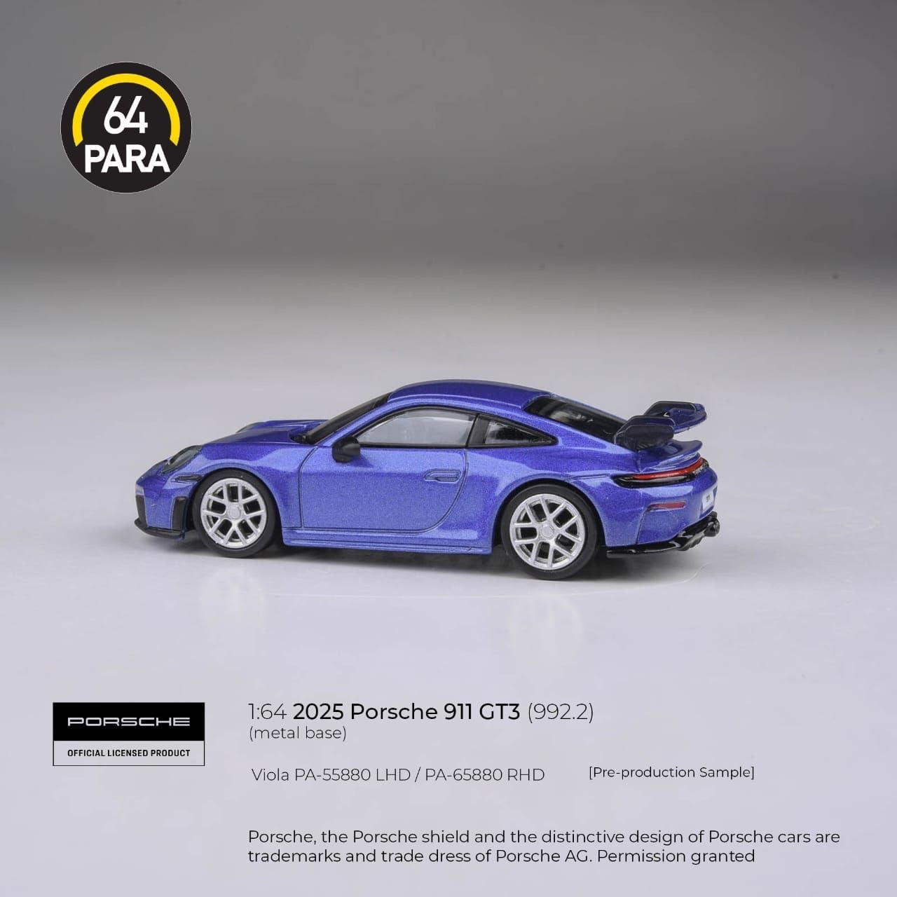 PARA64 - Pre-Order - 2025 Porsche 911 GT3 (992.2) viola - PA-55880