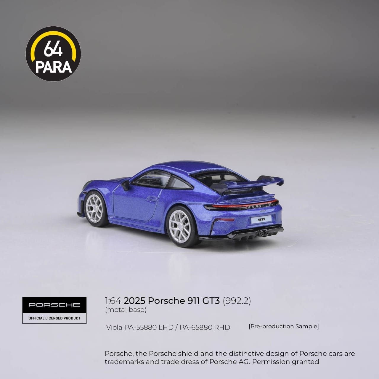 PARA64 - Pre-Order - 2025 Porsche 911 GT3 (992.2) viola - PA-55880