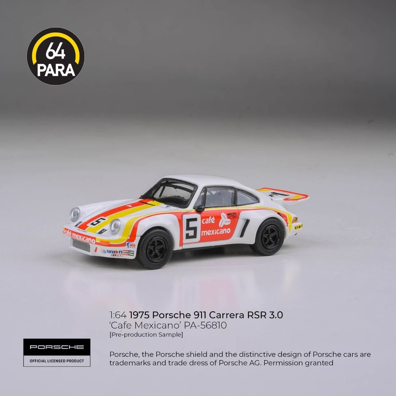 PARA64 - Pre-Order - 1975 Porsche 911 Carrera RSR 3.0 - Cafe Mexicano - PA-56810