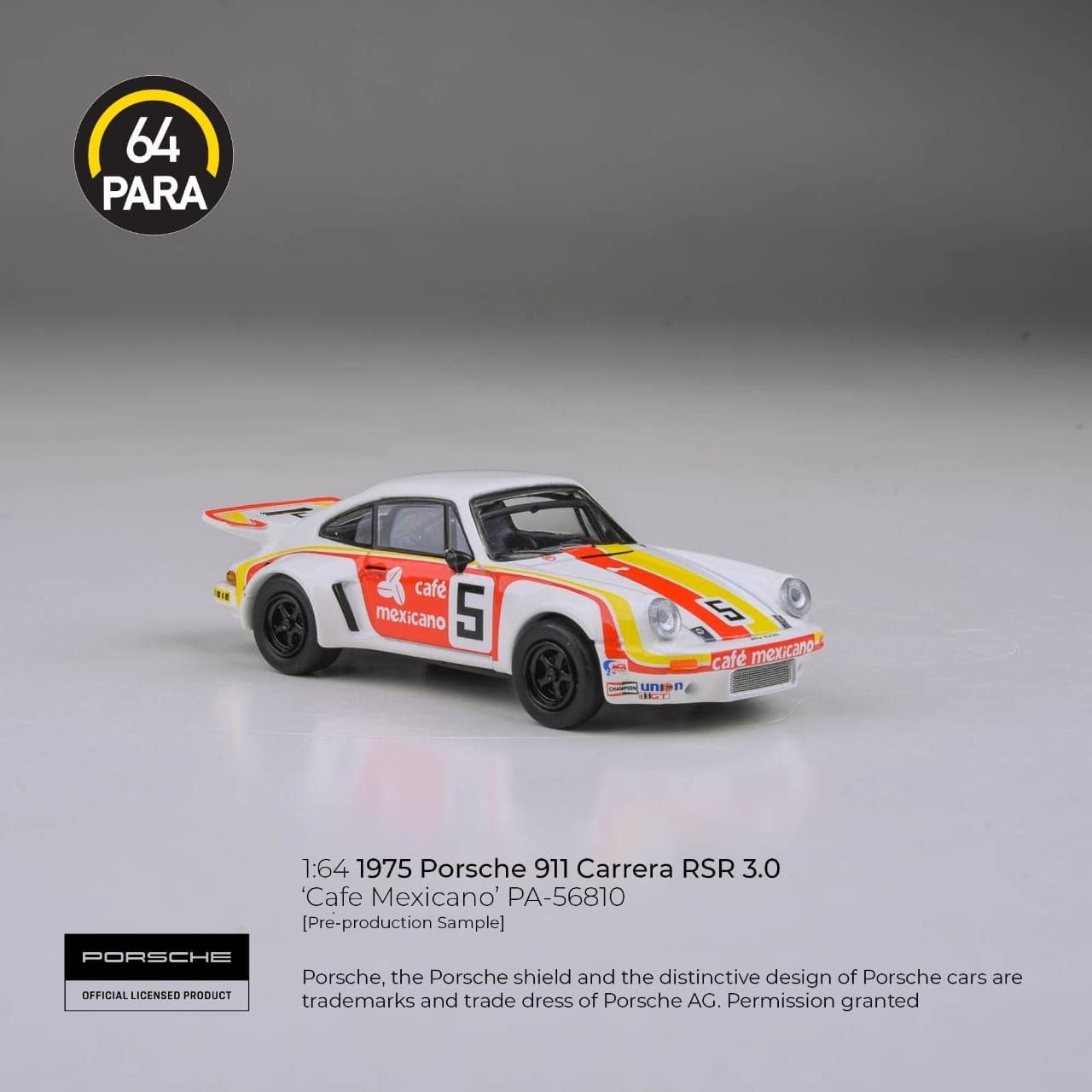 PARA64 - Pre-Order - 1975 Porsche 911 Carrera RSR 3.0 - Cafe Mexicano - PA-56810