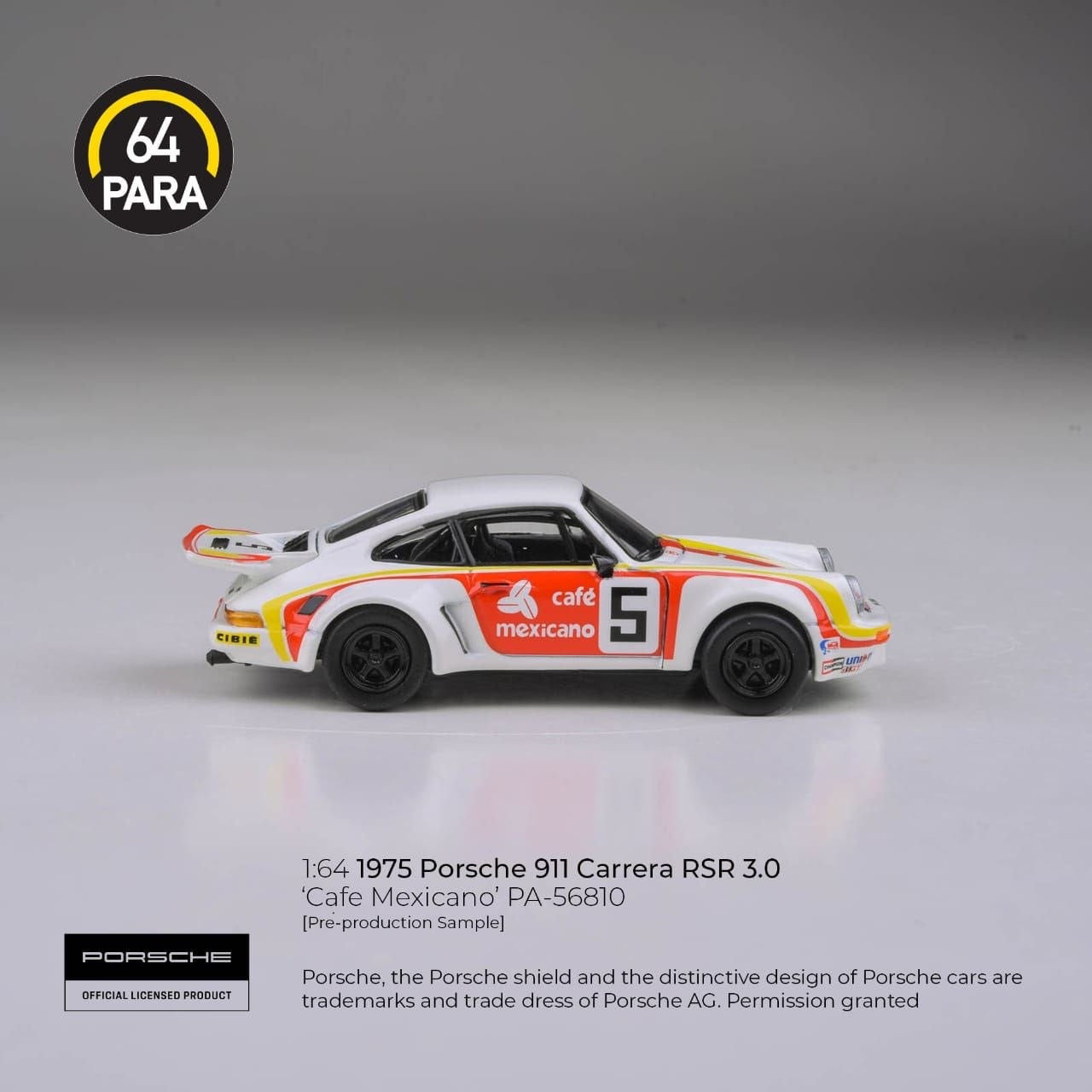 PARA64 - Pre-Order - 1975 Porsche 911 Carrera RSR 3.0 - Cafe Mexicano - PA-56810