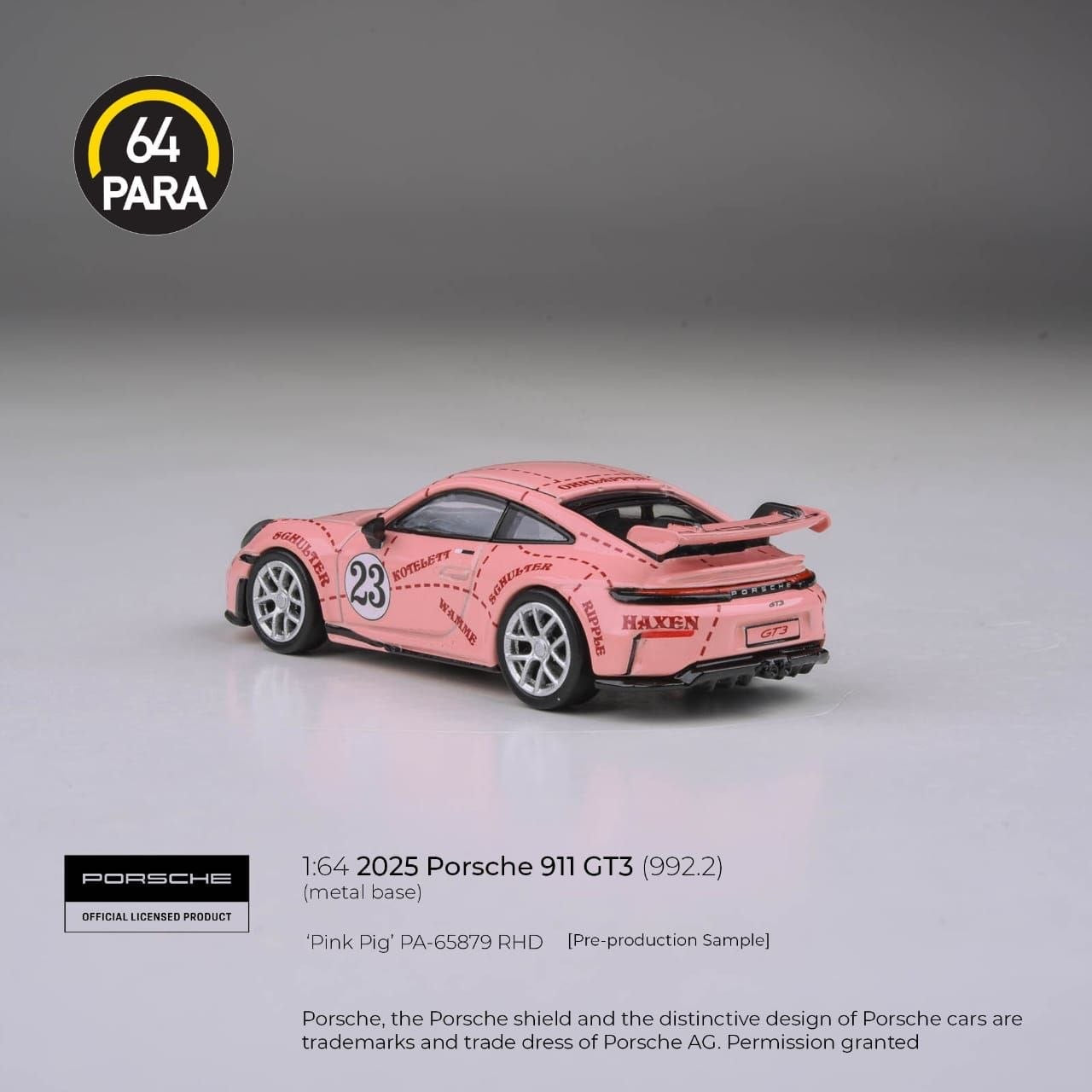 PARA64 - Pre-Order - 2025 Porsche 911 GT3 (992.2) Pink Pig - PA-65879