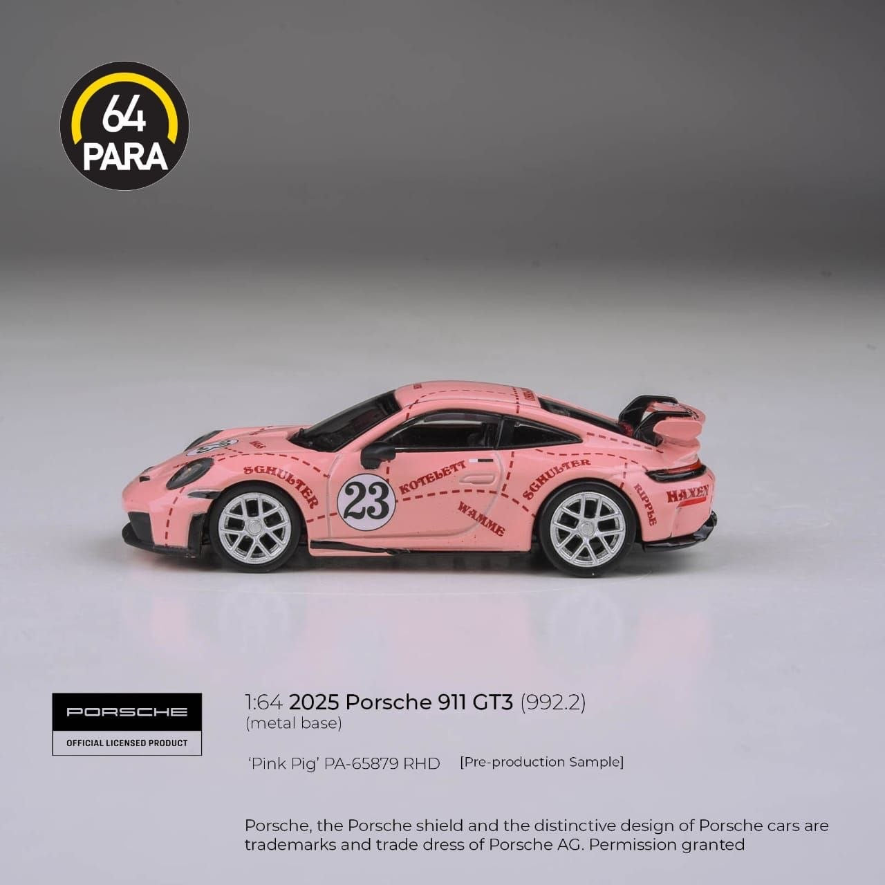 PARA64 - Pre-Order - 2025 Porsche 911 GT3 (992.2) Pink Pig - PA-65879