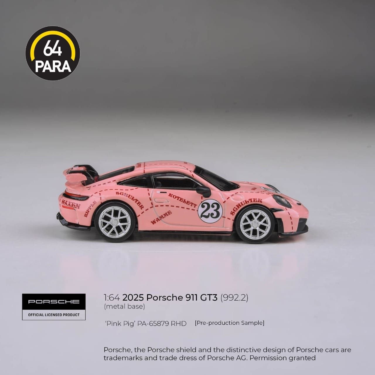 PARA64 - Pre-Order - 2025 Porsche 911 GT3 (992.2) Pink Pig - PA-65879