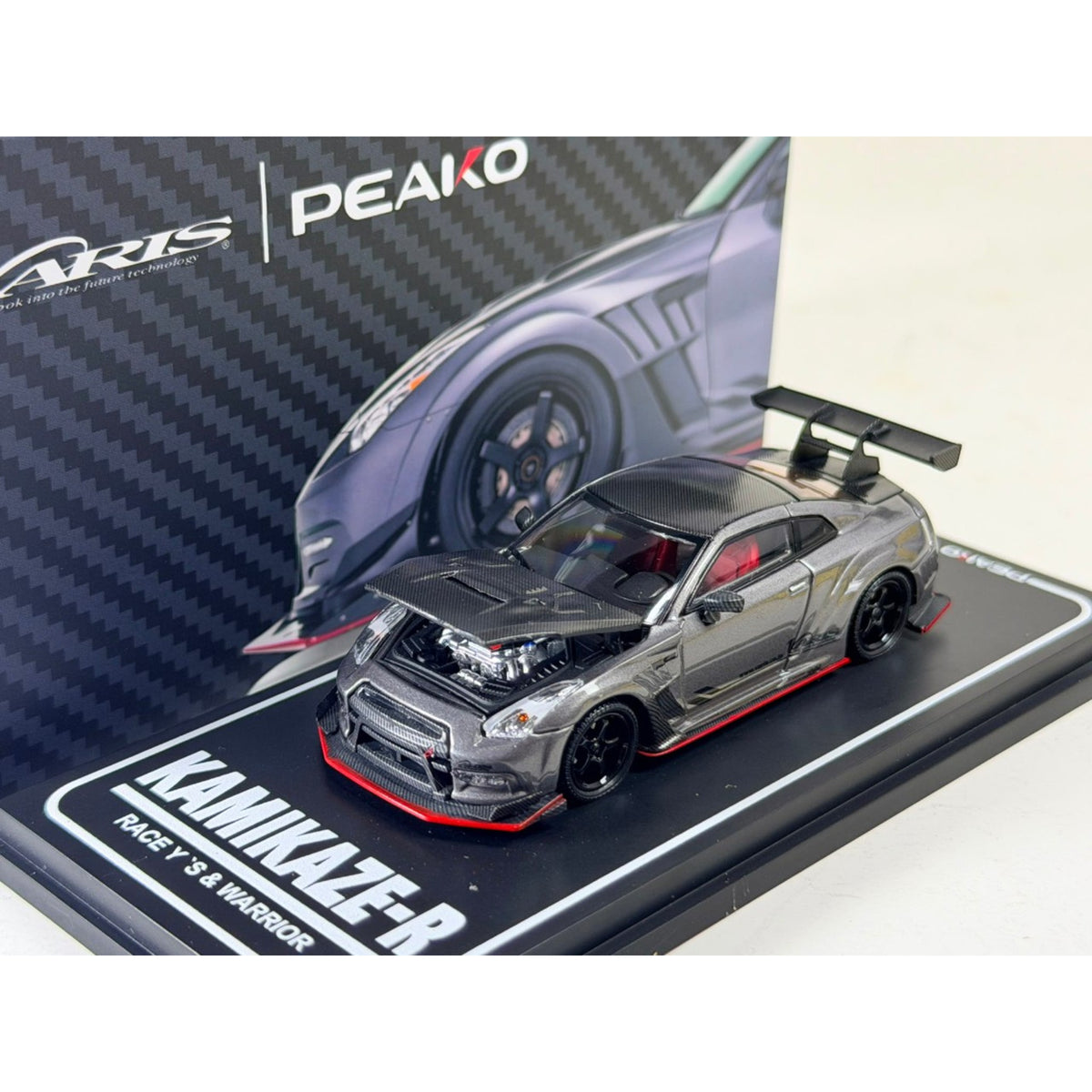 Peako - Pre-Order - NISSAN R35 GT-R KAMIKAZE R, Grey - PEA64-R35V-GRY
