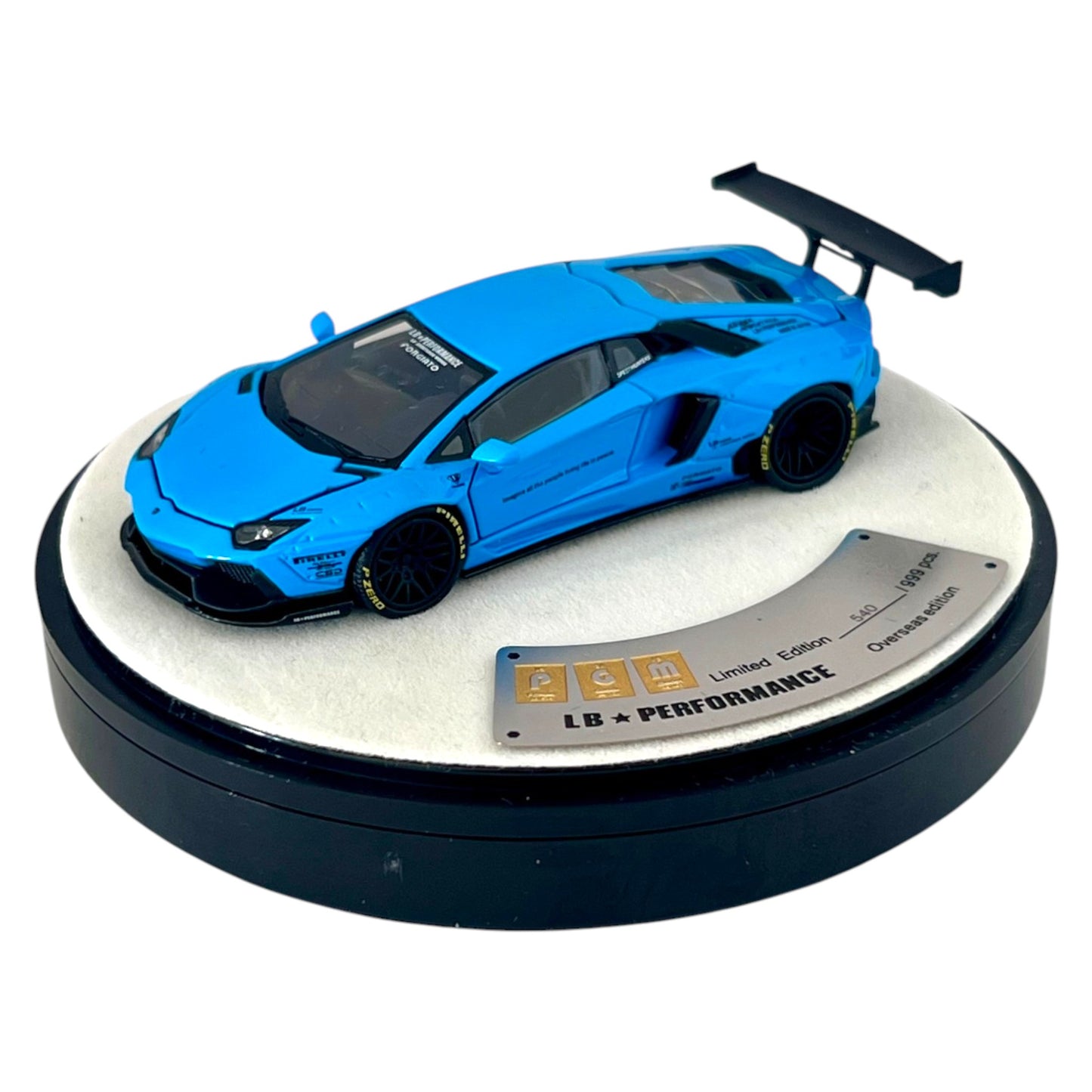PGM Diecast - LBWK LP700-4, blue - Luxury Version ( Round Base ) - PGM-640413-L