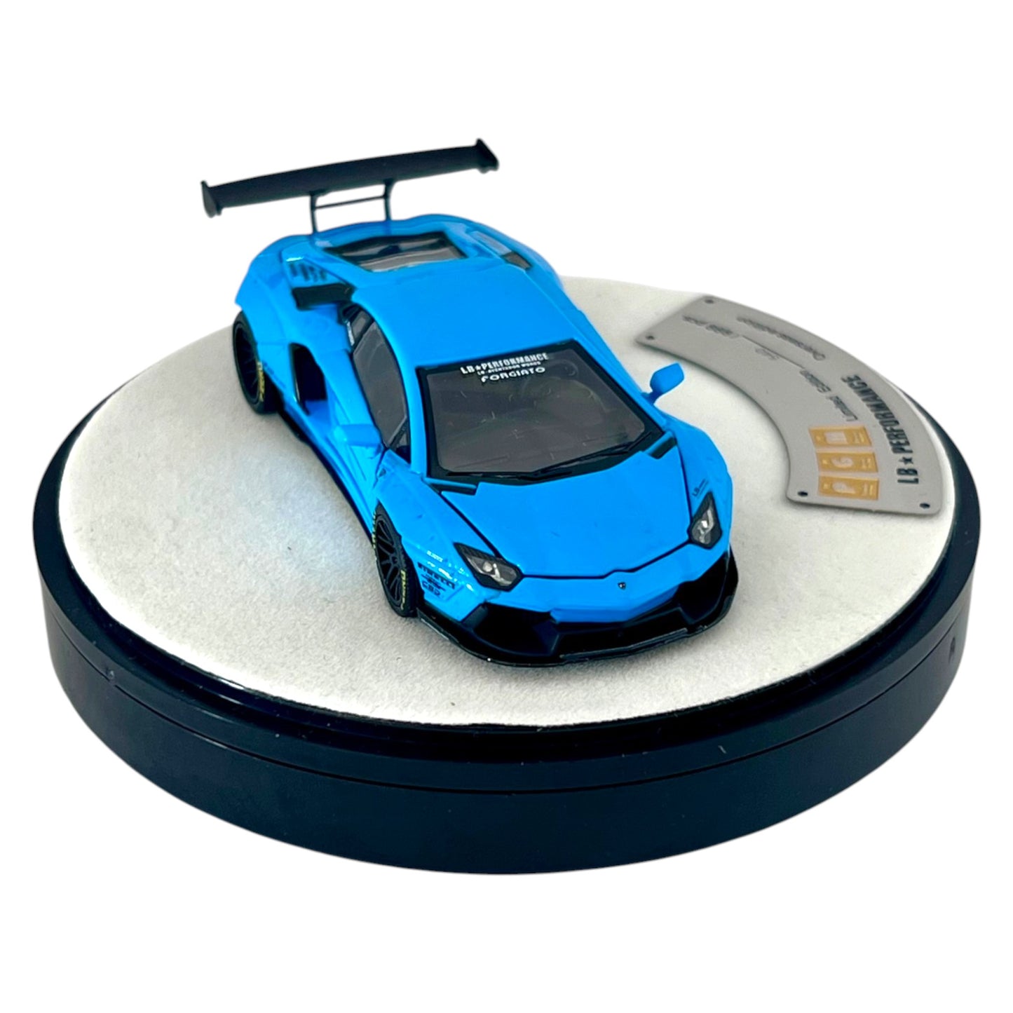 PGM Diecast - LBWK LP700-4, blue - Luxury Version ( Round Base ) - PGM-640413-L